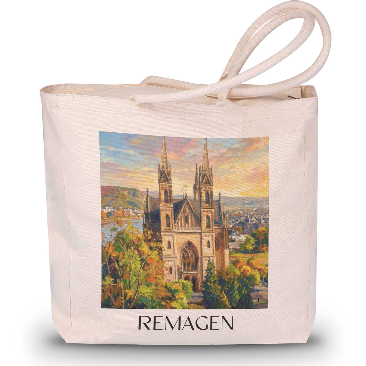 remagen-mittelrhein-deutschland-einkaufstasche-oil-painting-oelgemaelde