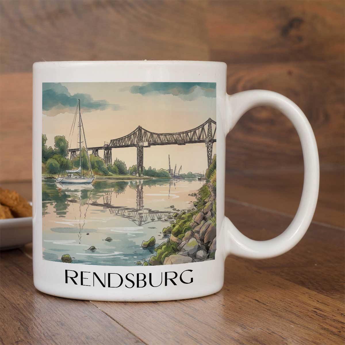 rendsburg-mittelholstein-deutschland-kaffeebecher-aquarell