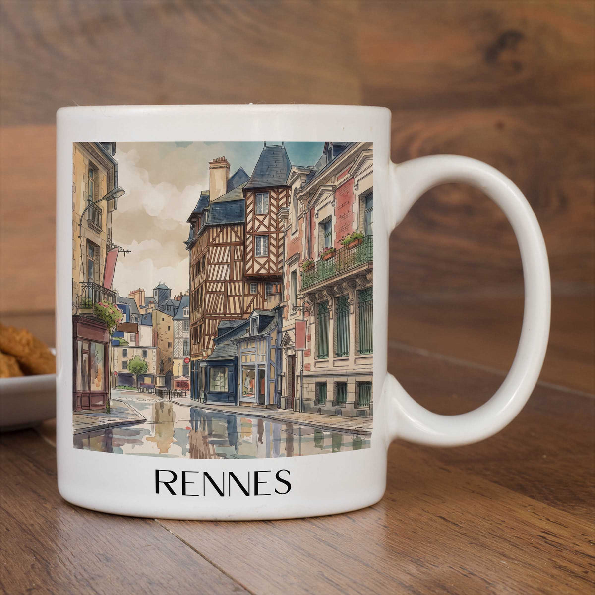 rennes-ille-et-vilaine-frankreich-kaffeebecher-aquarell