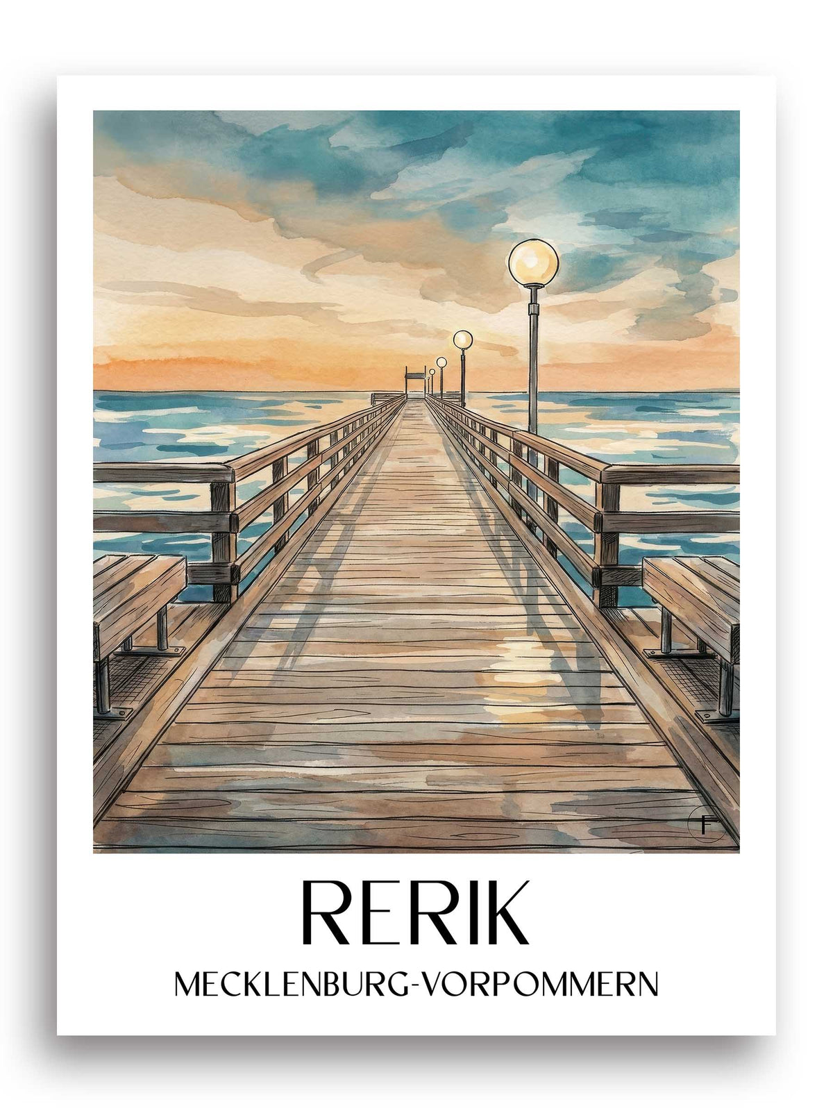 rerik-mecklenburg-vorpommern-deutschland-poster-aquarell