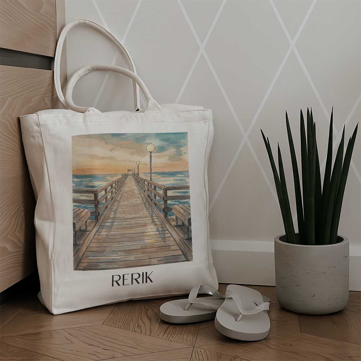 rerik-mecklenburg-vorpommern-deutschland-einkaufstasche-aquarell