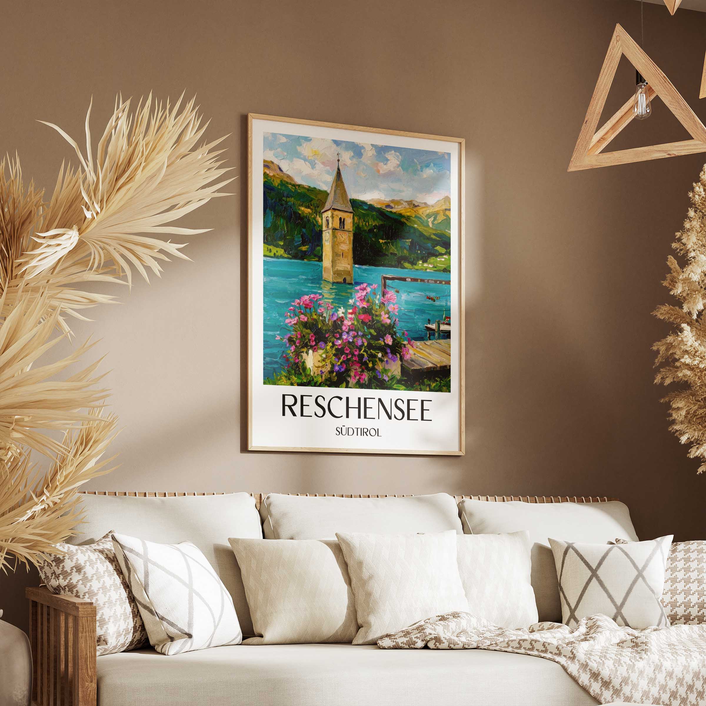 reschensee-südtirol-italien-poster-oil-painting-oelgemaelde