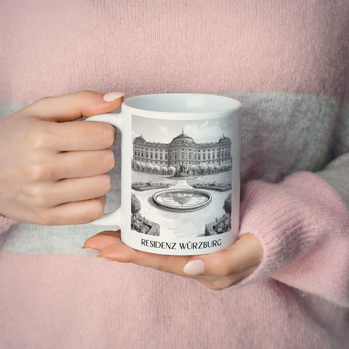 residenz-würzburg-franken-deutschland-kaffeebecher-aquarell-schwarz-weiss