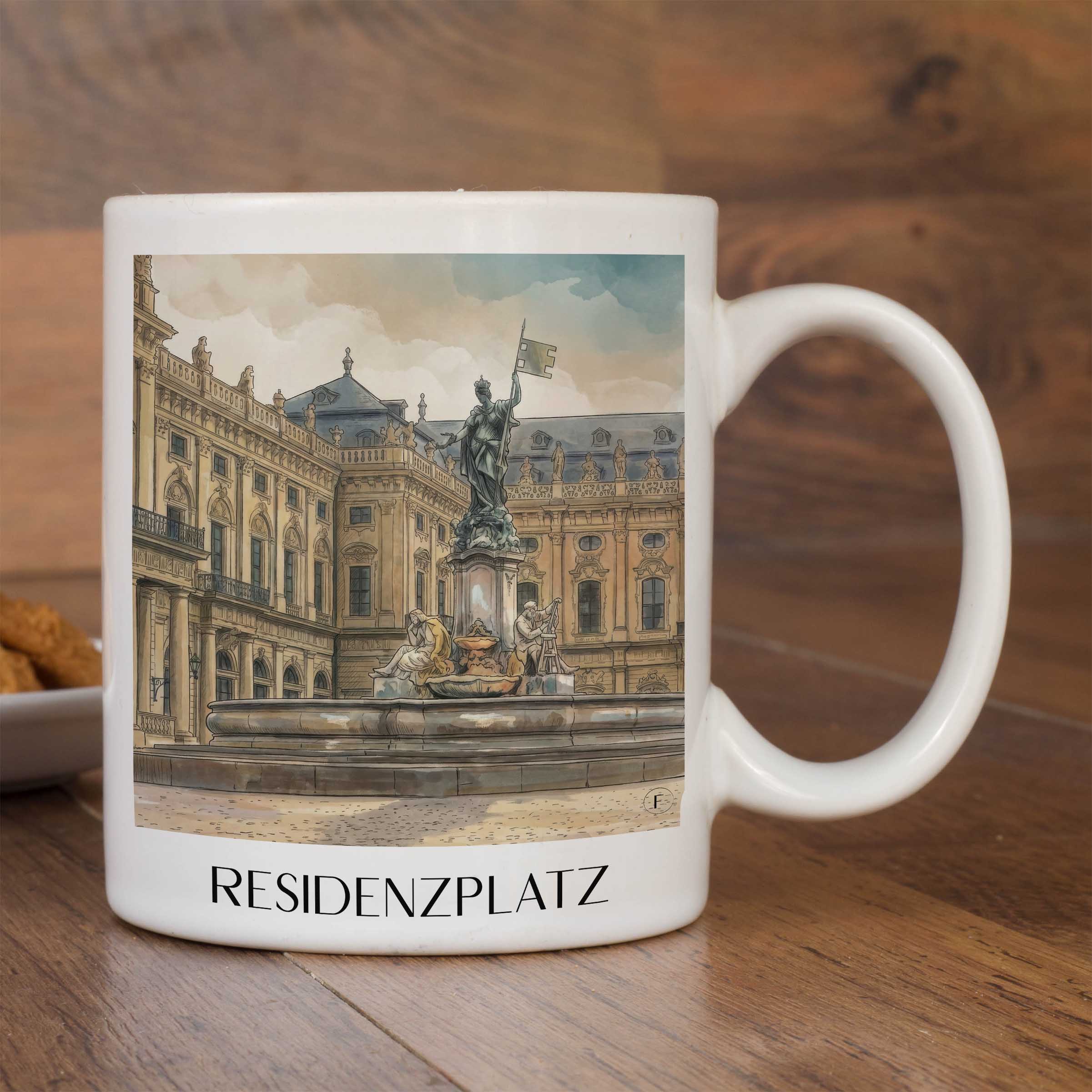 residenzplatz-würzburg-deutschland-kaffeebecher-aquarell