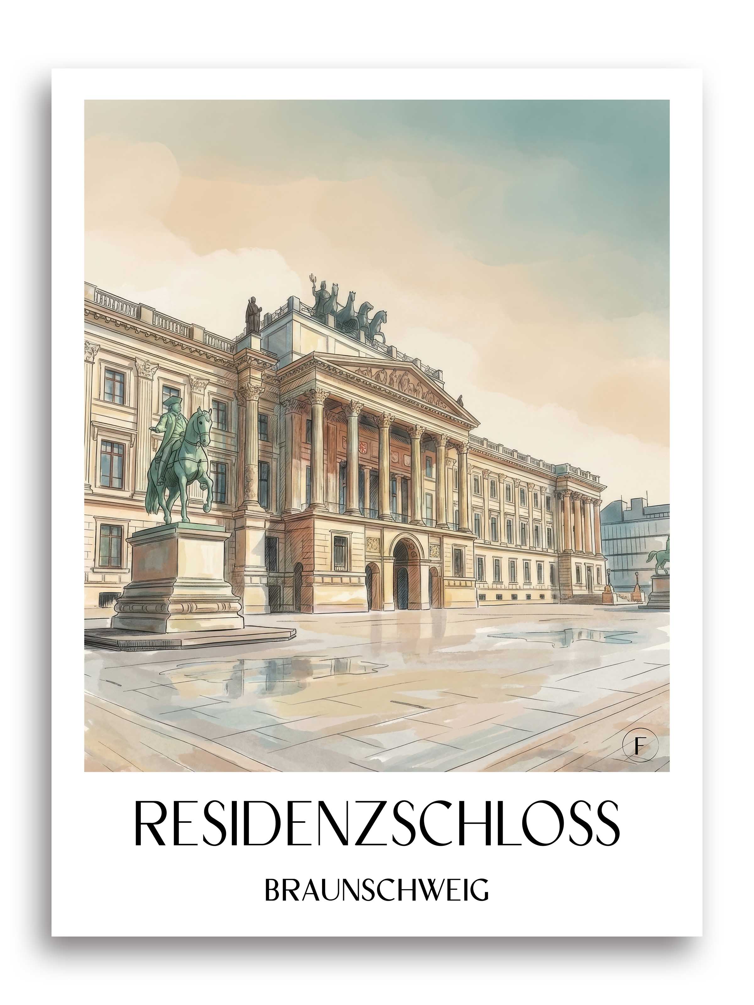 residenzschloss-braunschweig-deutschland-poster-aquarell