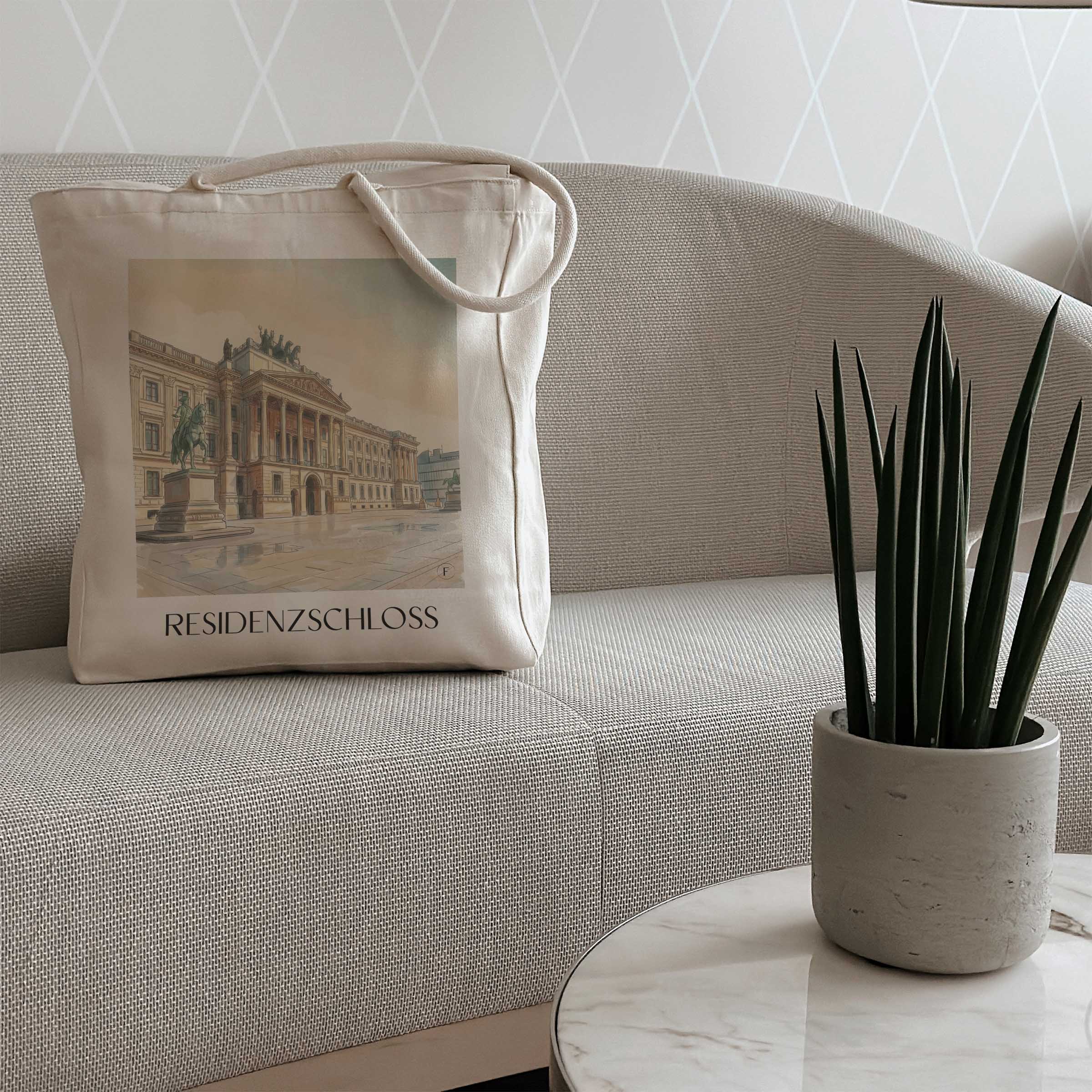 residenzschloss-braunschweig-deutschland-einkaufstasche-aquarell