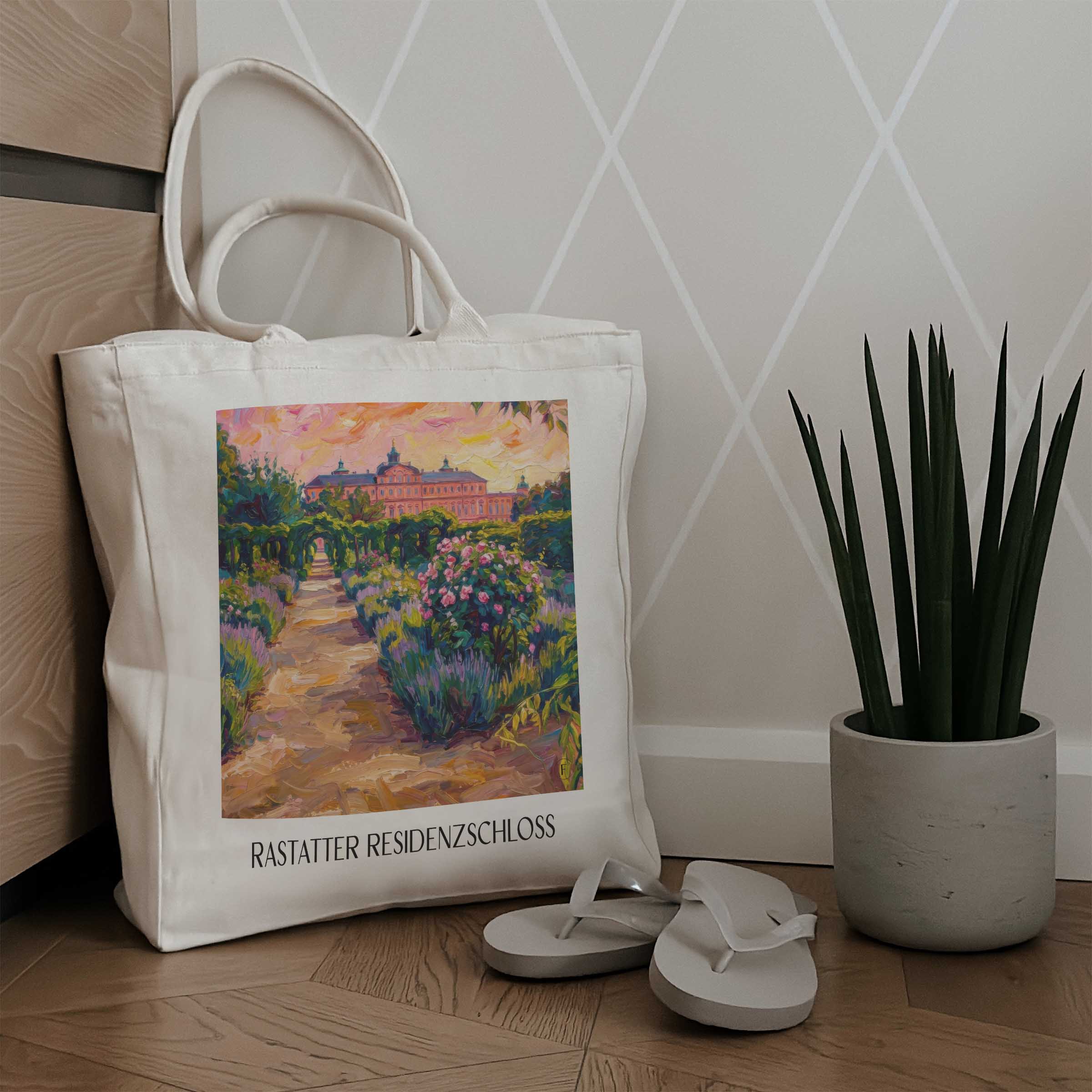 residenzschloss-rastatt-deutschland-einkaufstasche-oil-painting-oelgemaelde
