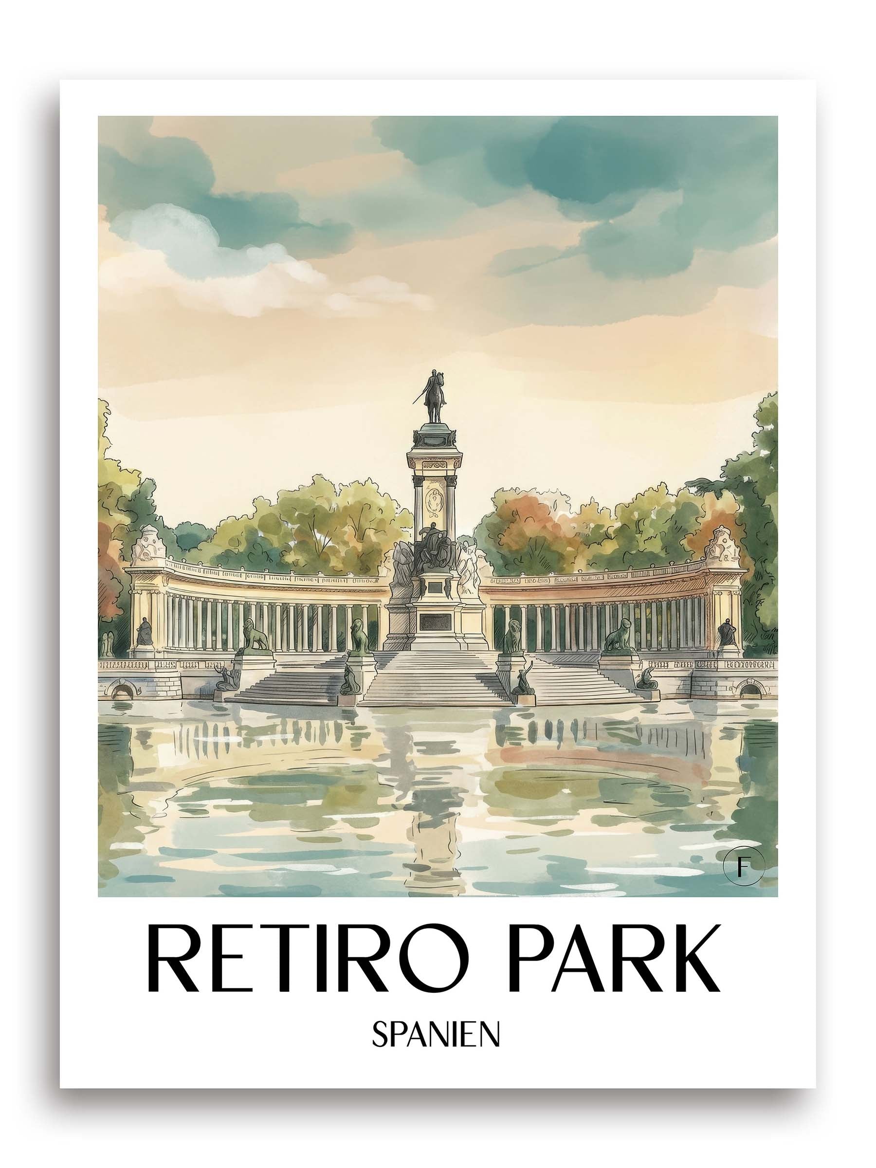 retiro-park-madrid-spanien-poster-aquarell