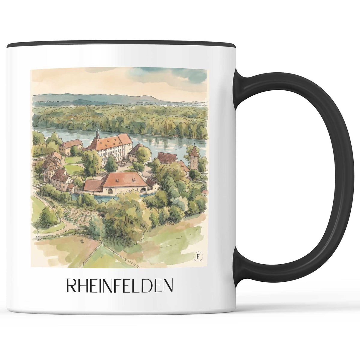 rheinfelden--baden-württemberg-deutschland-kaffeebecher-aquarell