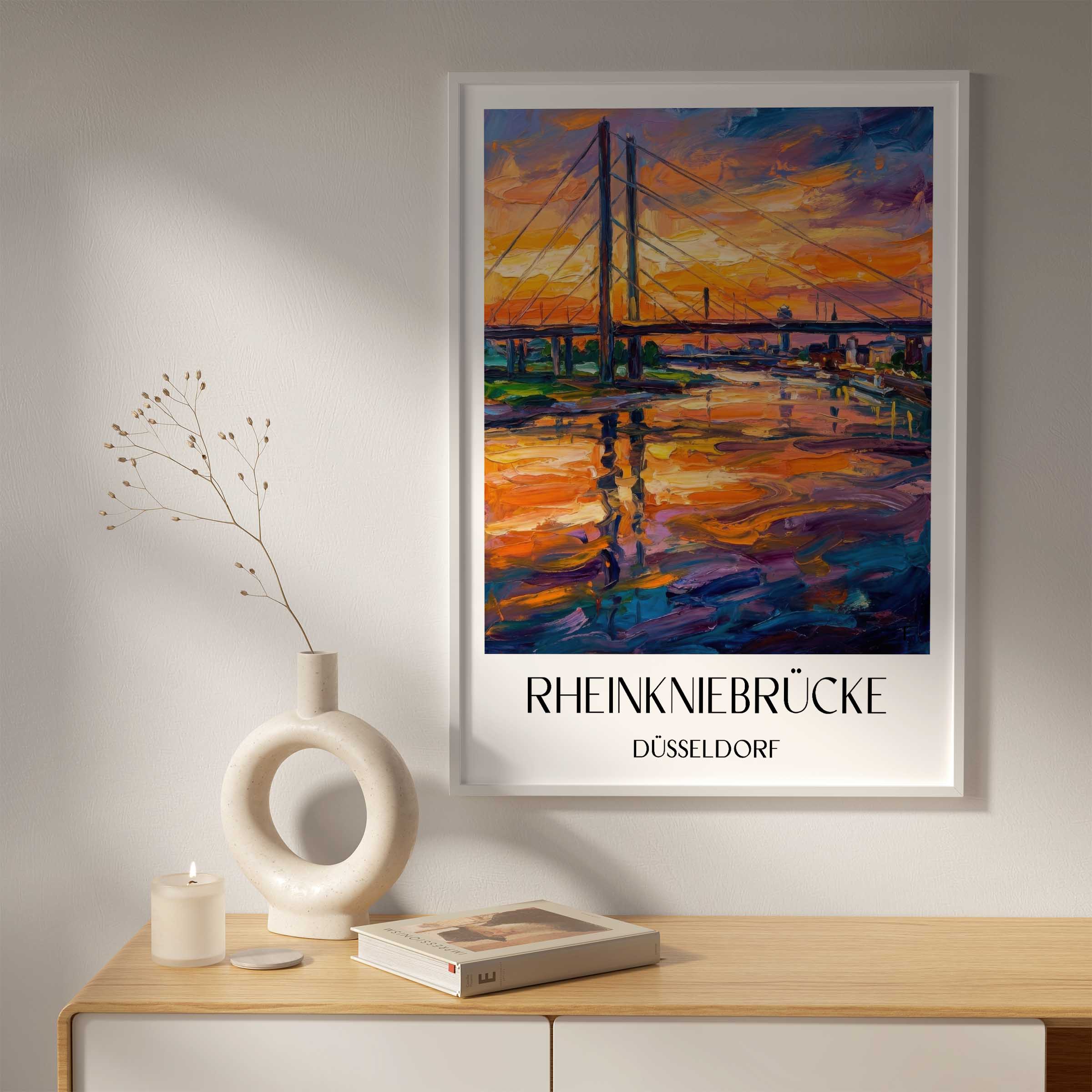 rheinkniebrücke-düsseldorf-deutschland-poster-oil-painting-oelgemaelde