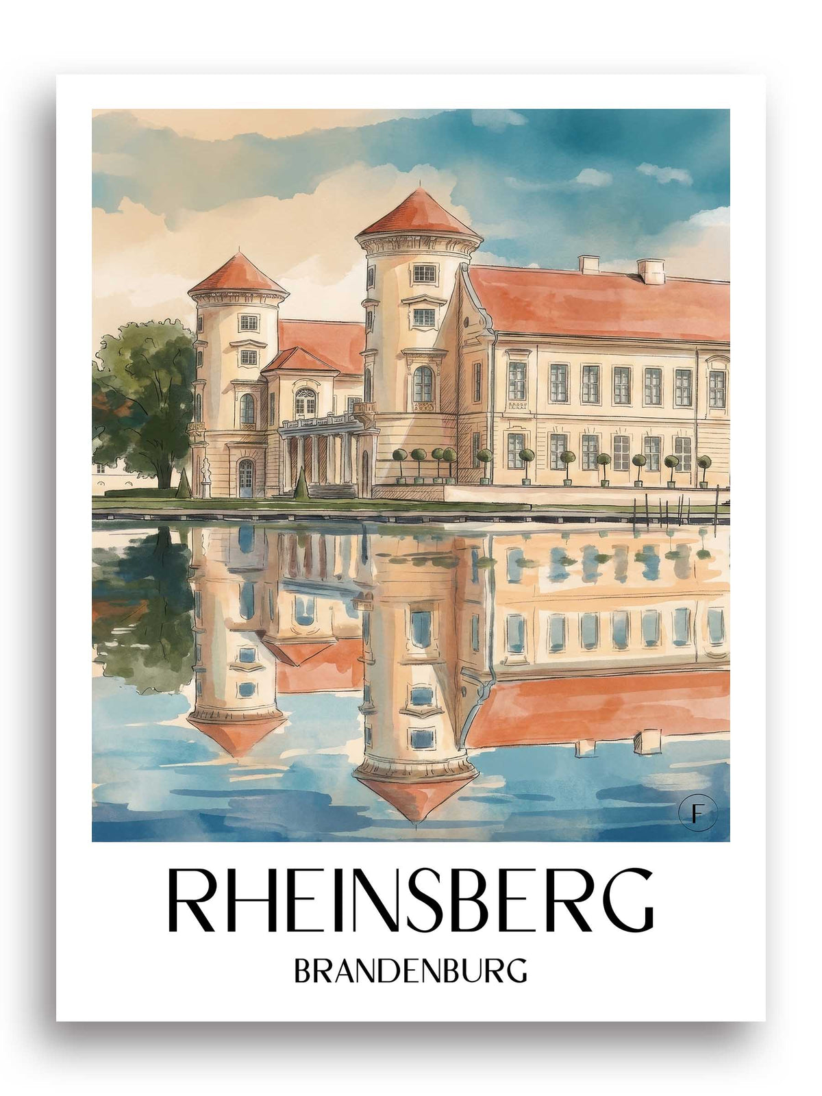 rheinsberg-brandenburg-deutschland-poster-aquarell