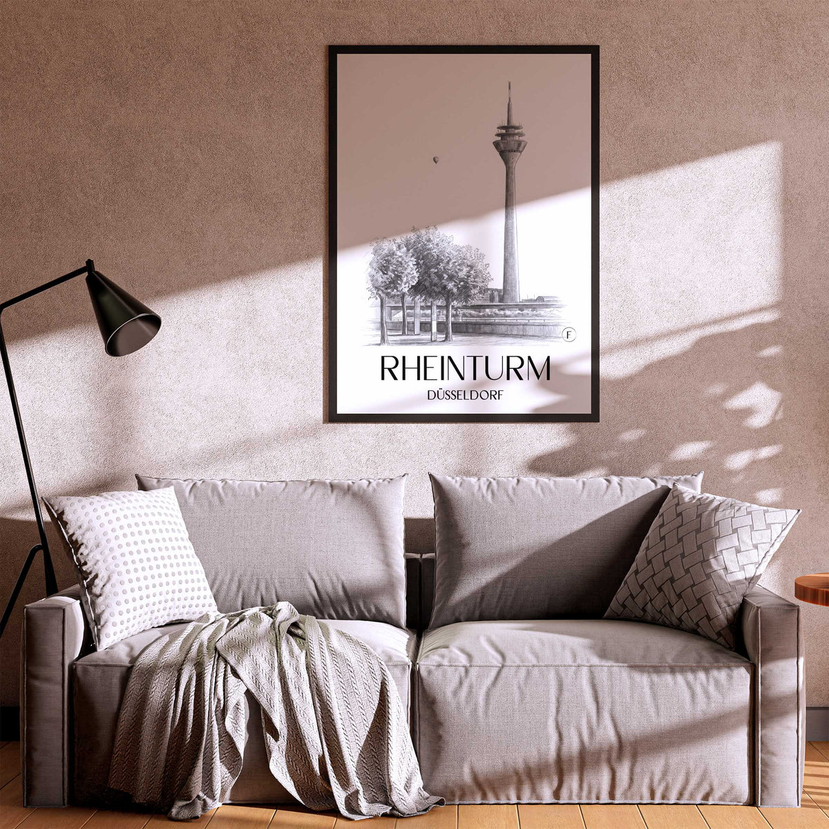 rheinturm-düsseldorf-deutschland-poster-bleistift-zeichnung-drawing
