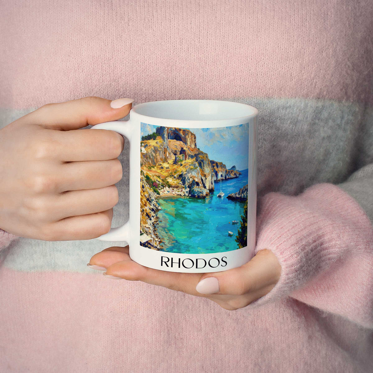 rhodos-griechenland-kaffeebecher-oil-painting-oelgemaelde