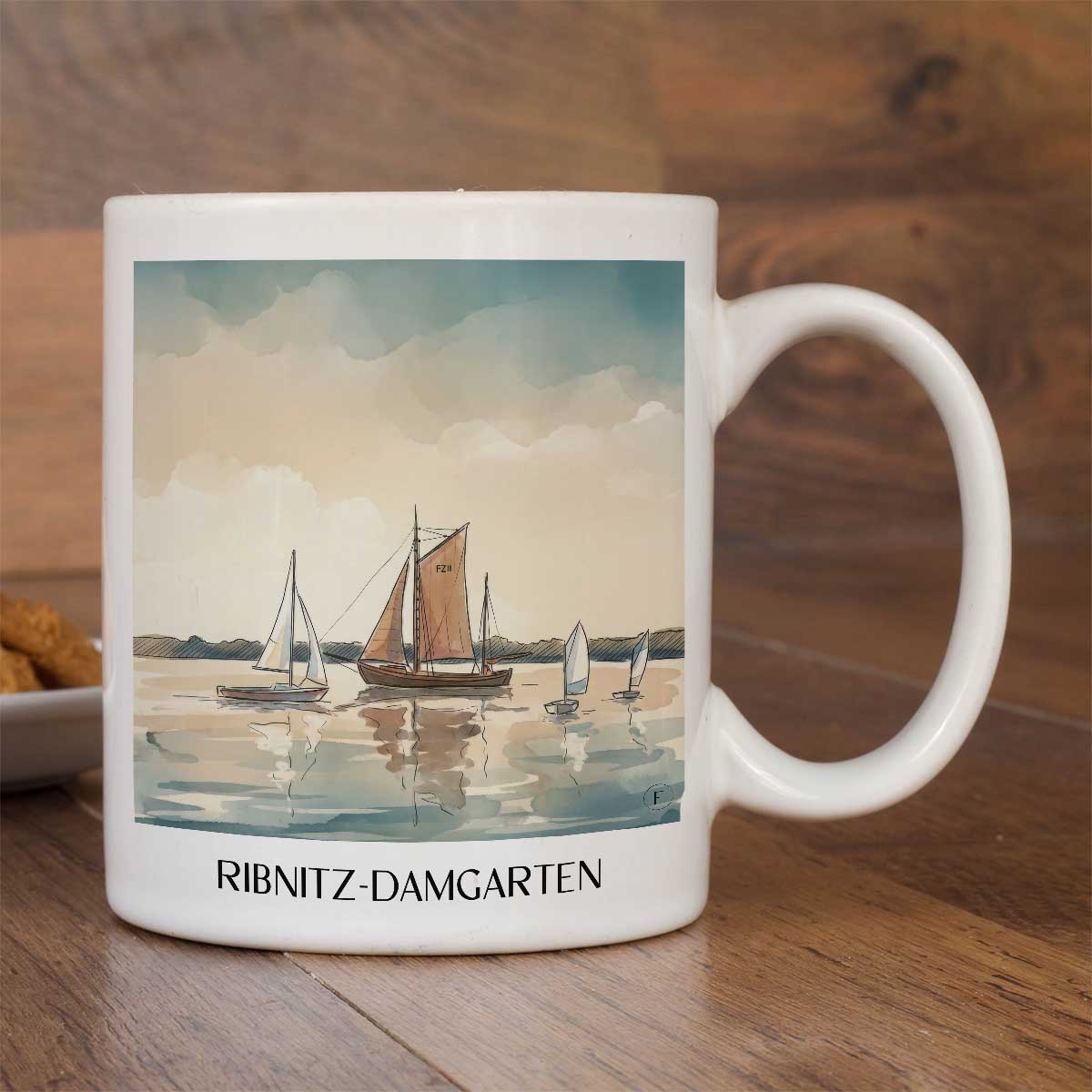ribnitz-damgarten-mecklenburg-vorpommern-deutschland-kaffeebecher-aquarell
