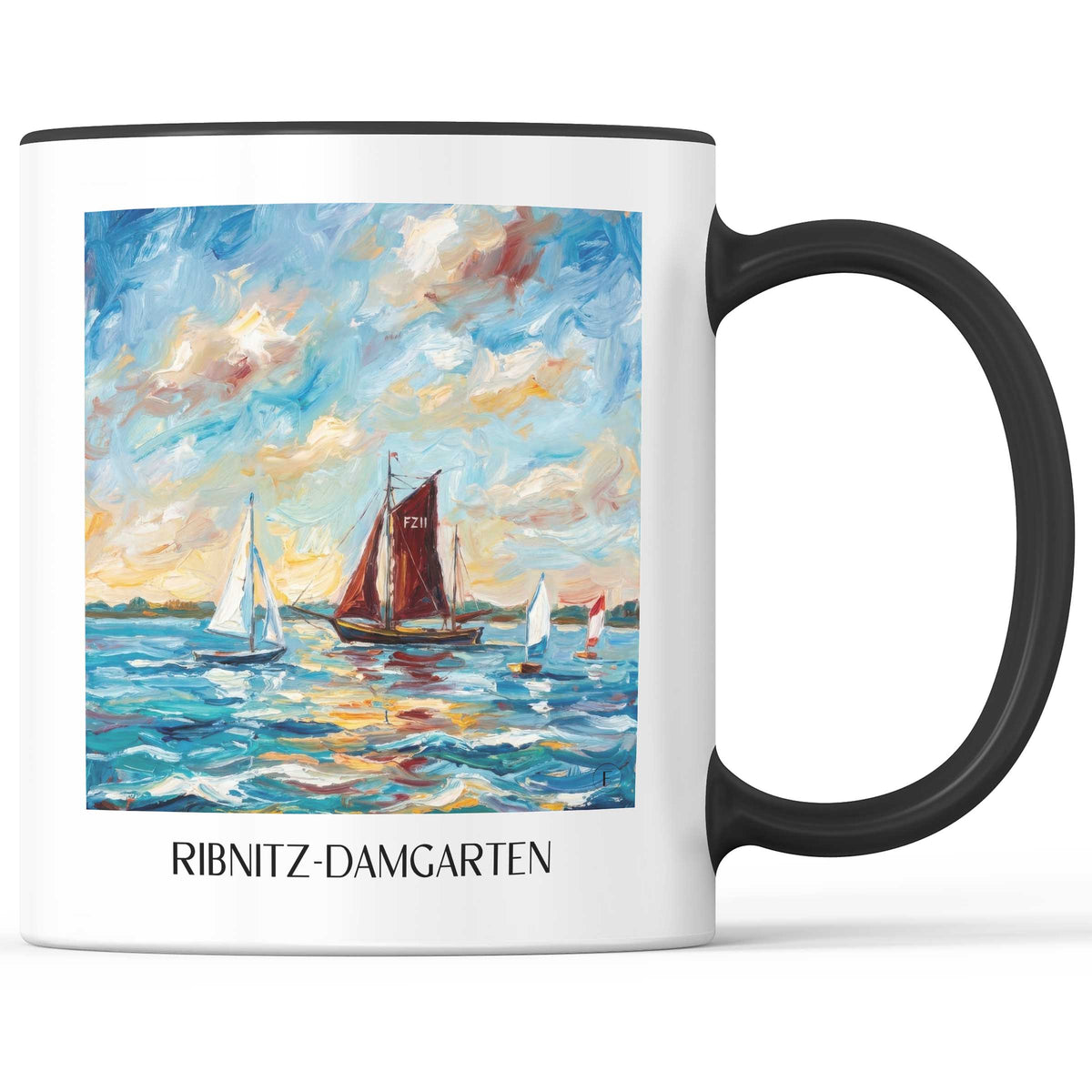 ribnitz-damgarten-mecklenburg-vorpommern-deutschland-kaffeebecher-oil-painting-oelgemaelde