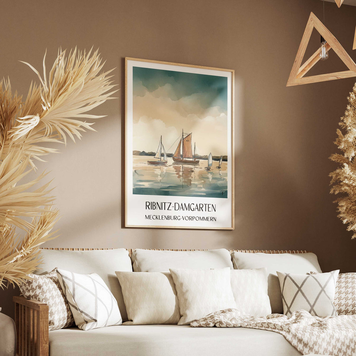 ribnitz-damgarten-mecklenburg-vorpommern-deutschland-poster-aquarell
