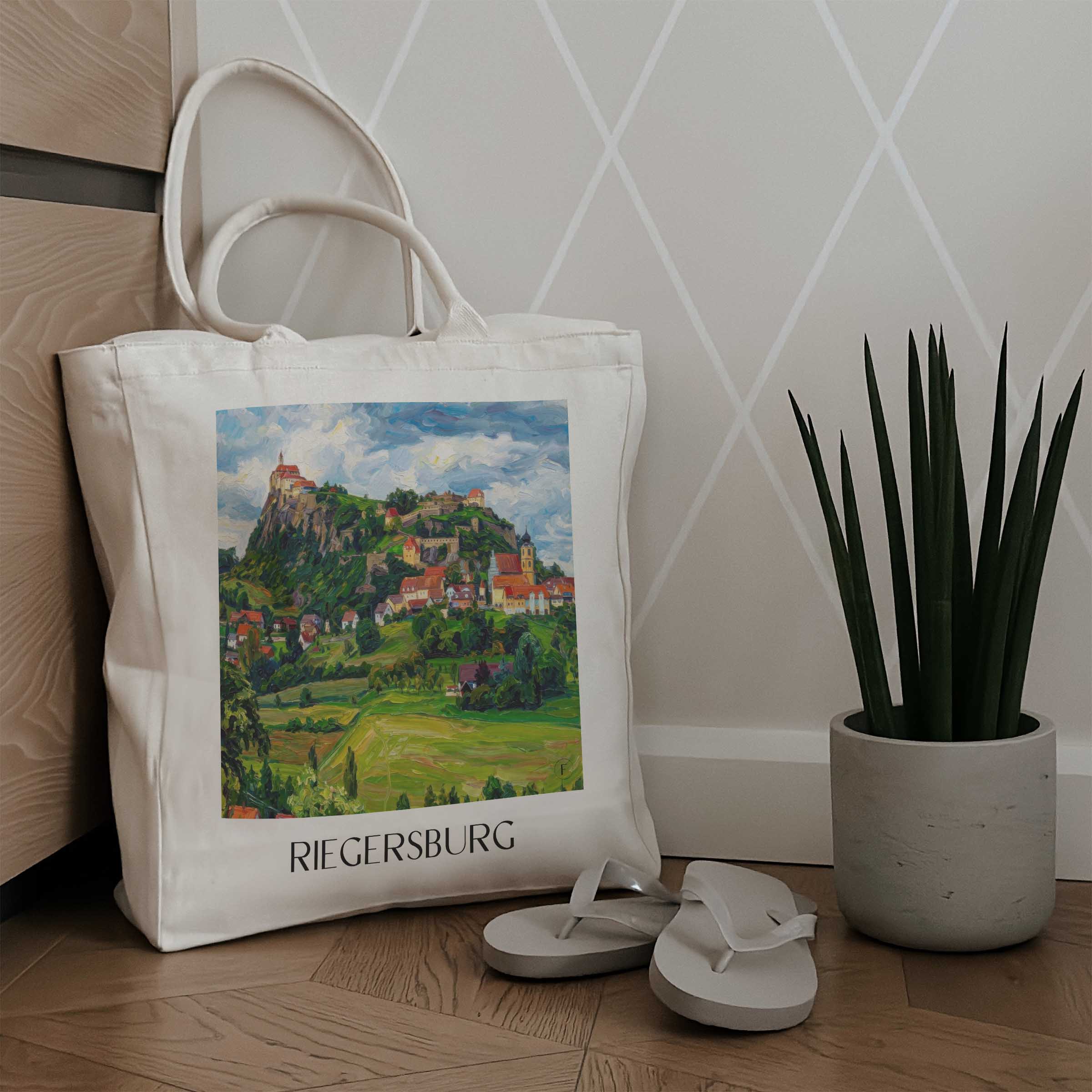 riegersburg-steiermark-österreich-einkaufstasche-oil-painting-oelgemaelde