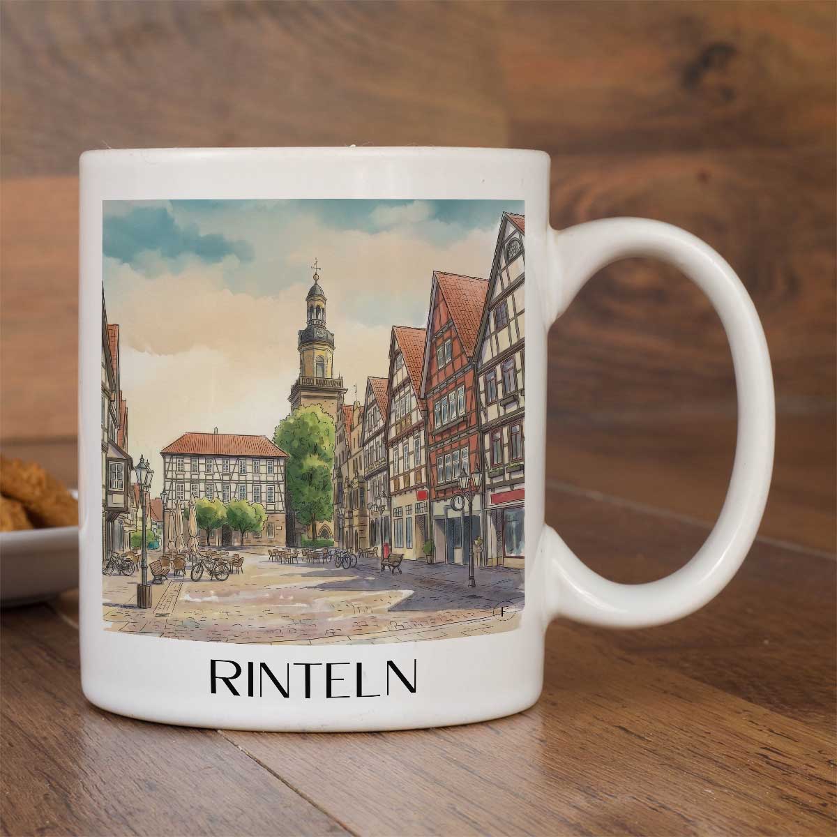rinteln-niedersachsen-deutschland-kaffeebecher-aquarell