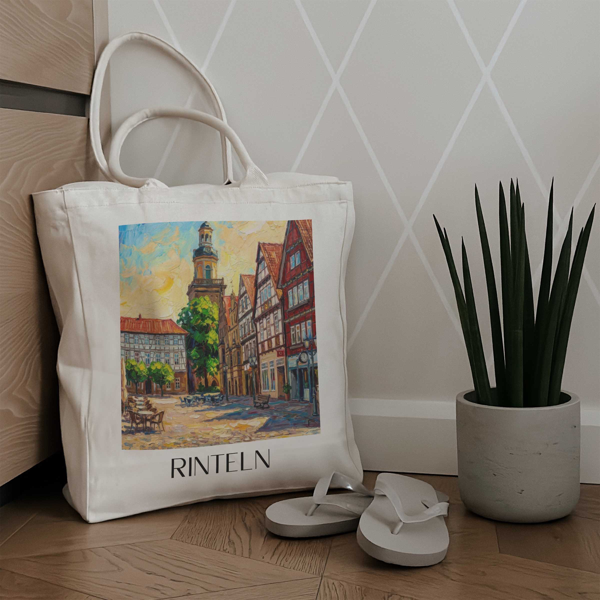 rinteln-niedersachsen-deutschland-einkaufstasche-oil-painting-oelgemaelde