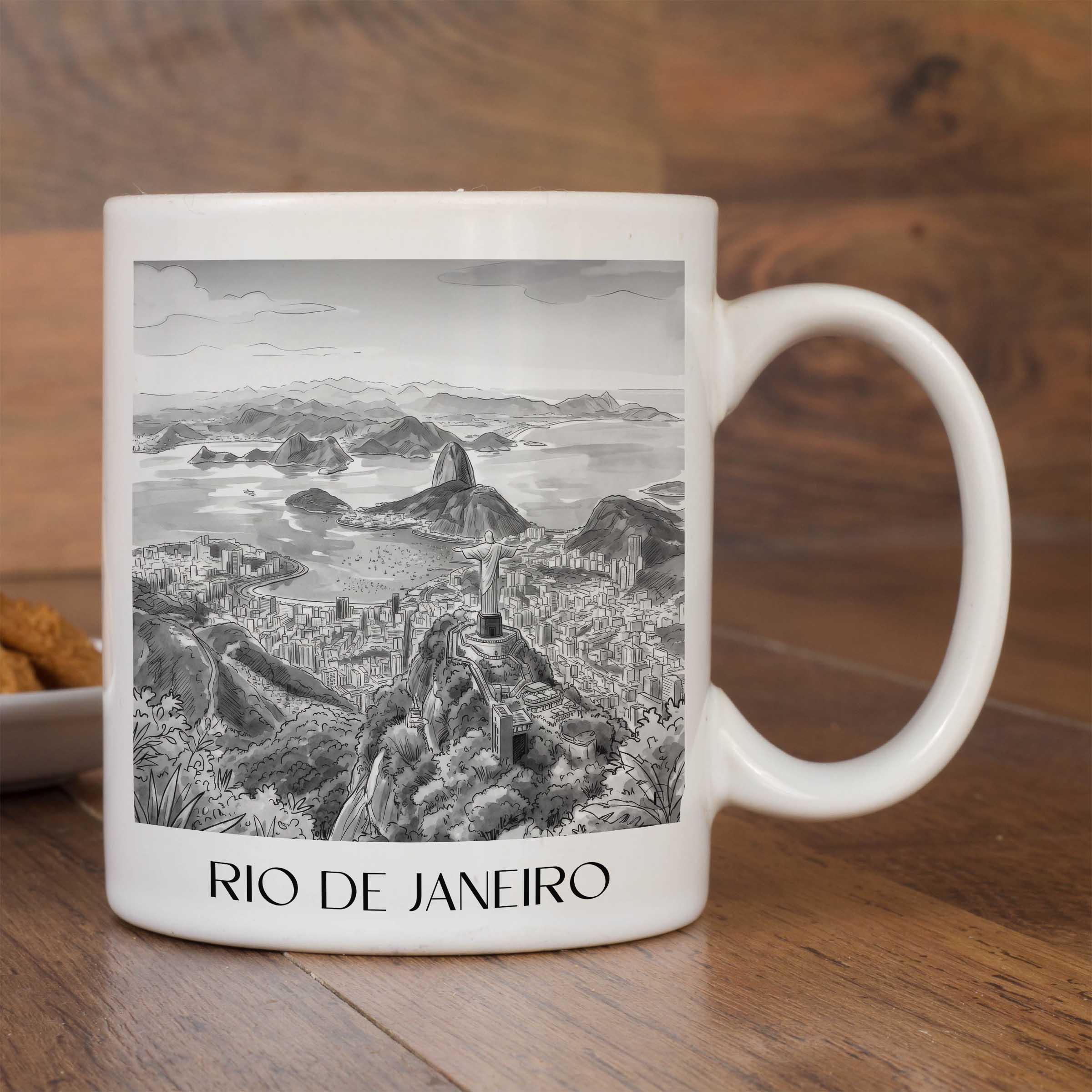 rio-de-janeiro-brasilien-kaffeebecher-aquarell-schwarz-weiss