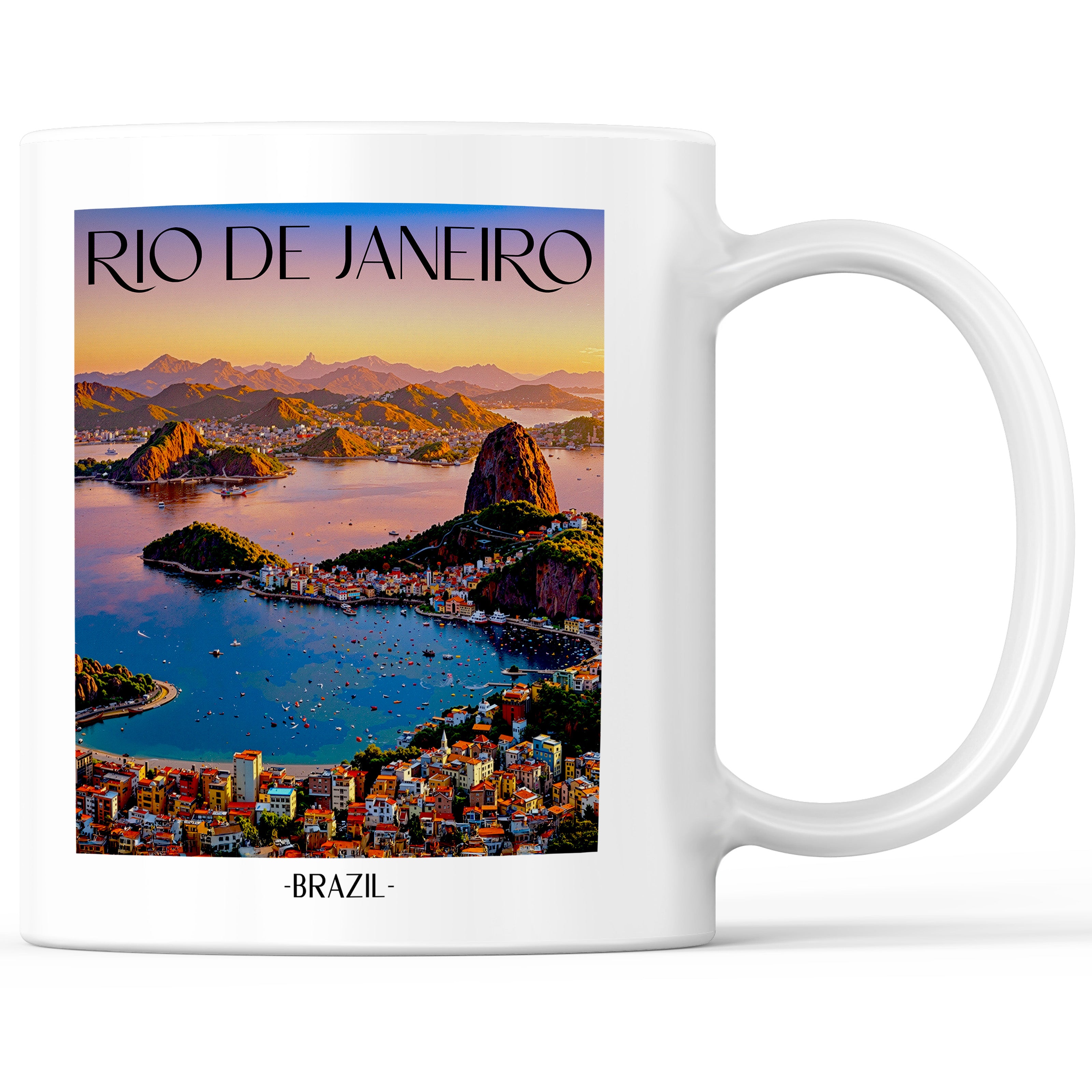 Rio de Janeiro - Brasilien Becher - Kaffeetasse im Aquarell Stil - favplace