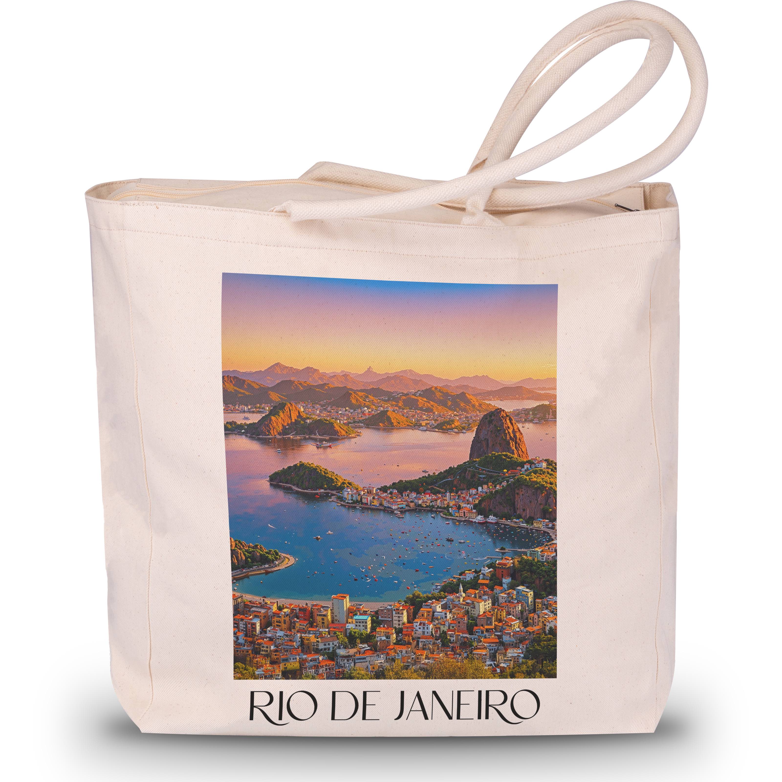Rio de Janeiro - Brasilien Tote Bag - Einkaufstasche im Aquarell Stil - favplace