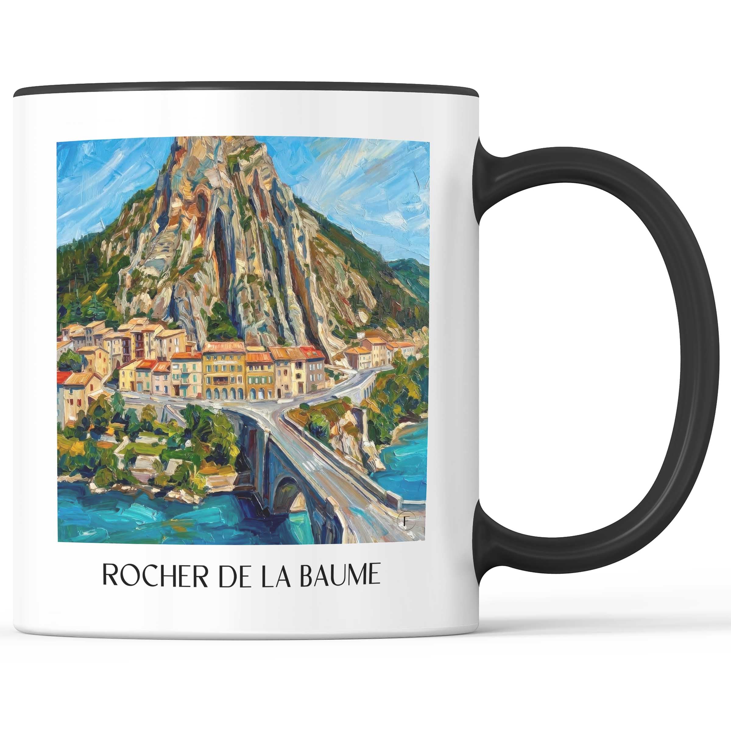rocher-de-la-baume-sisteron-frankreich-kaffeebecher-oil-painting-oelgemaelde
