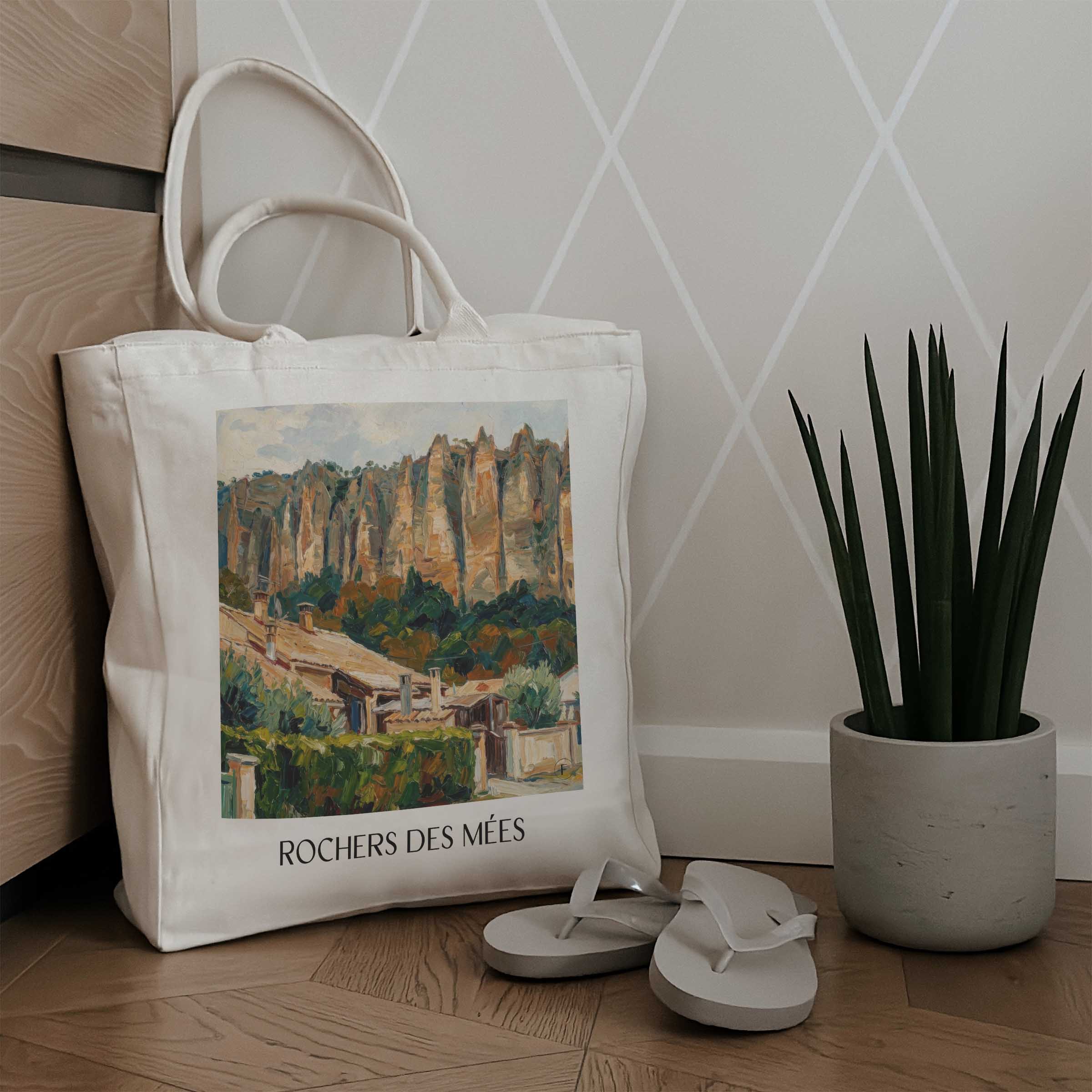 rochers-des-mées-provence-frankreich-einkaufstasche-oil-painting-oelgemaelde