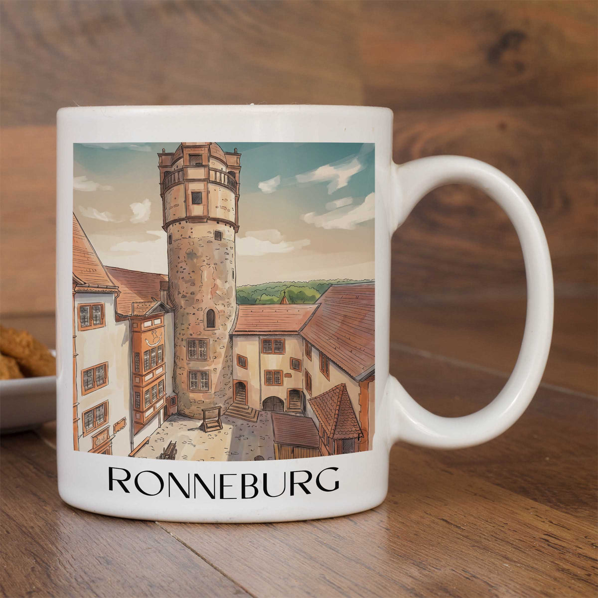 ronneburg-wetterau-deutschland-kaffeebecher-aquarell