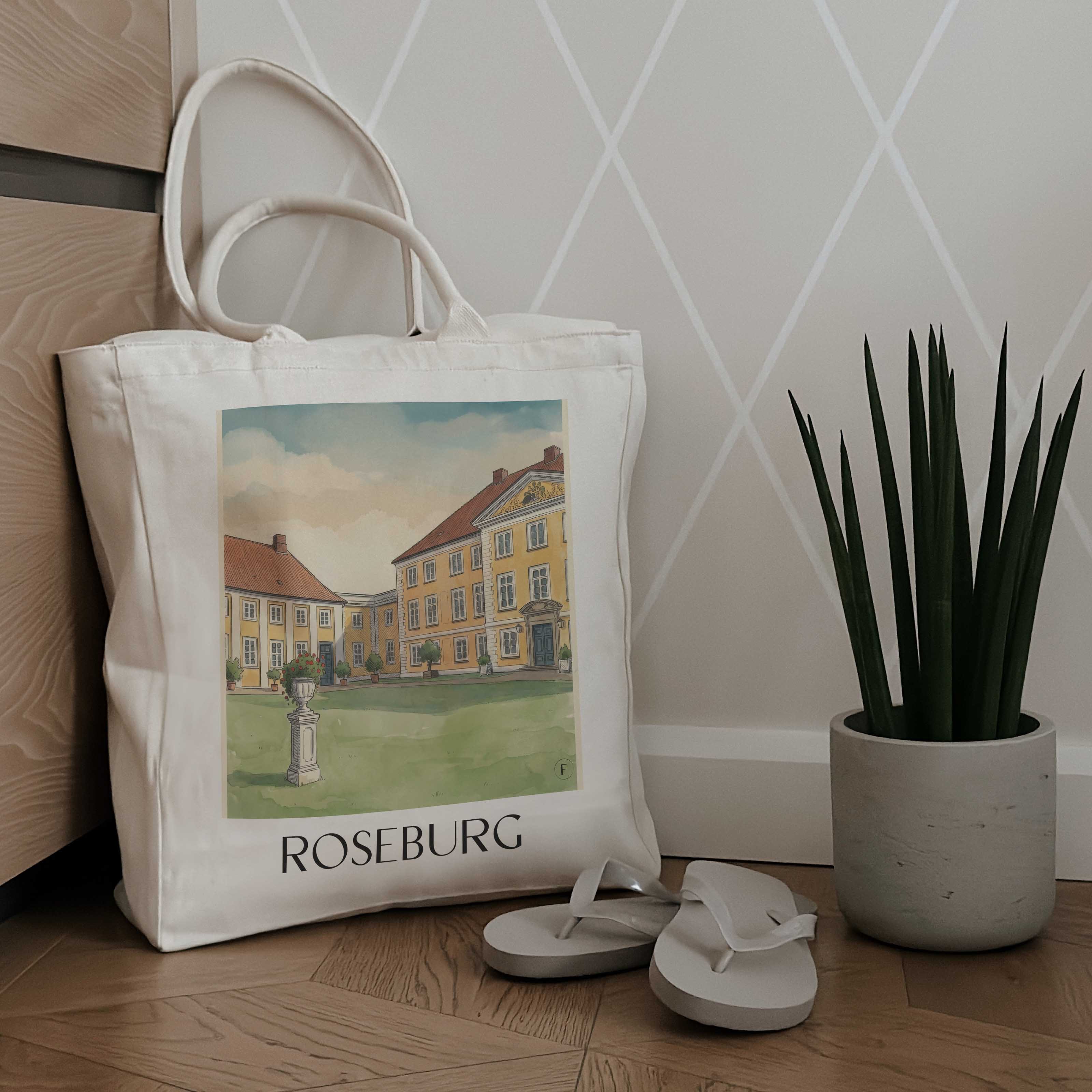 roseburg-schleswig-holstein-deutschland-einkaufstasche-aquarell