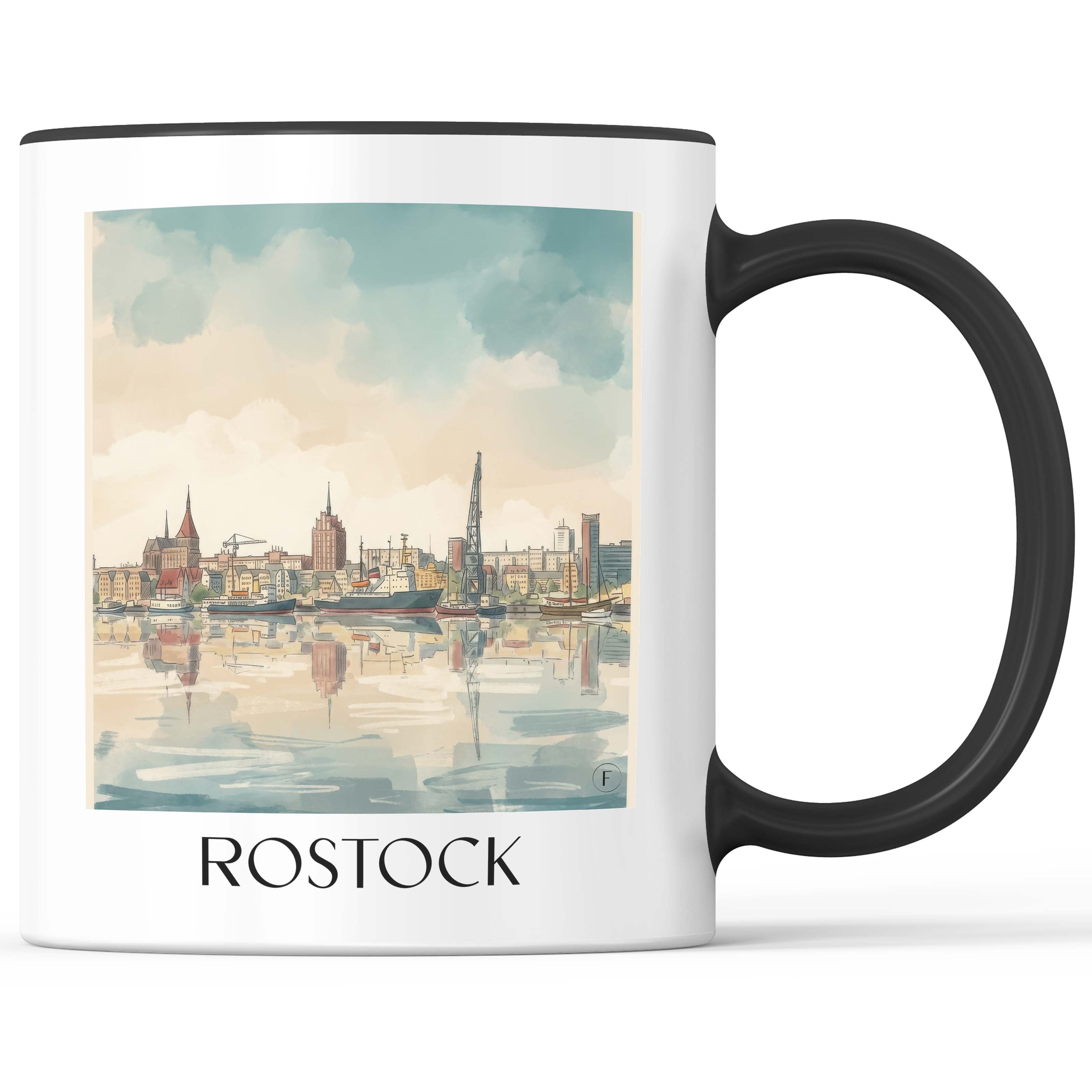rostock-deutschland-kaffeebecher-aquarell