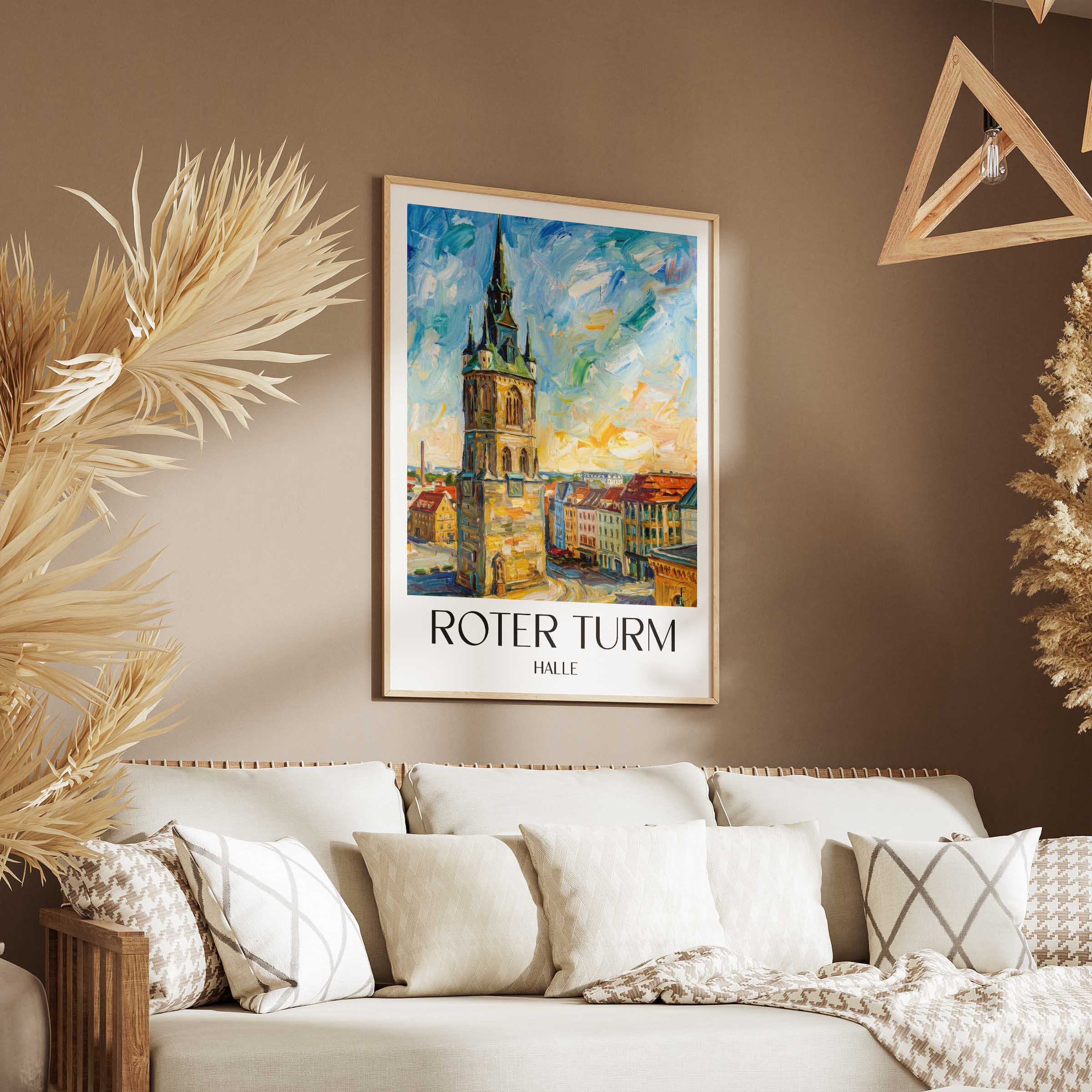 roter-turm-halle-deutschland-poster-oil-painting-oelgemaelde
