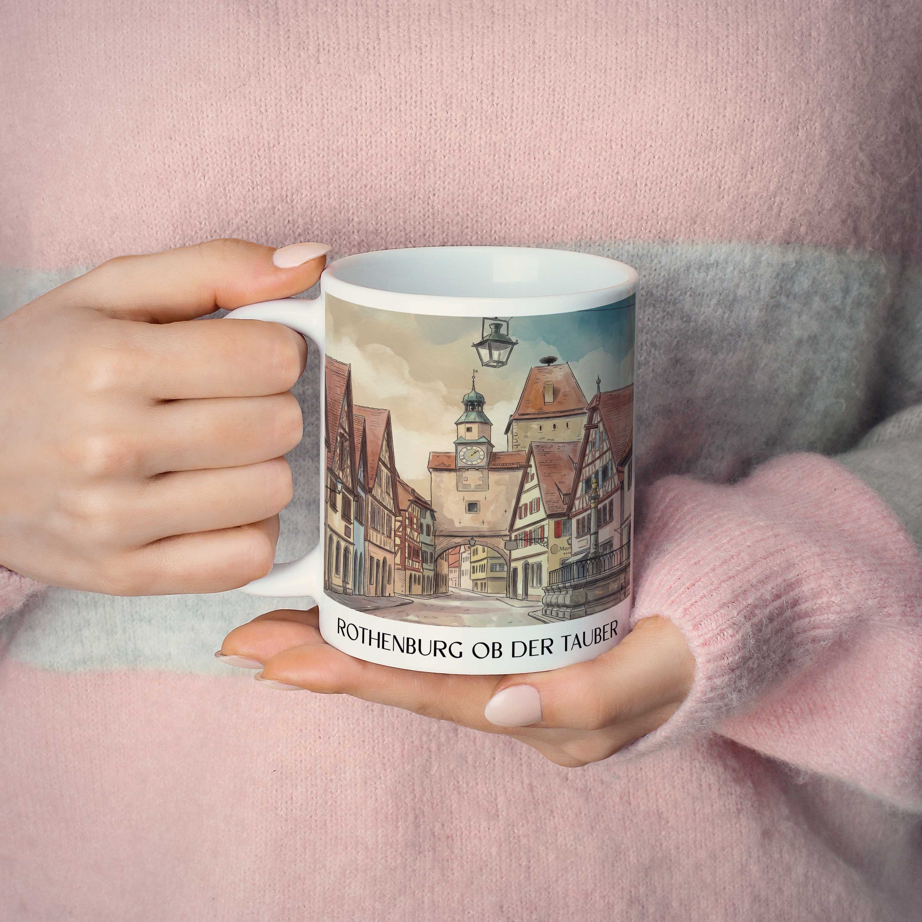 rothenburg-ob-der-tauber-deutschland-kaffeebecher-aquarell