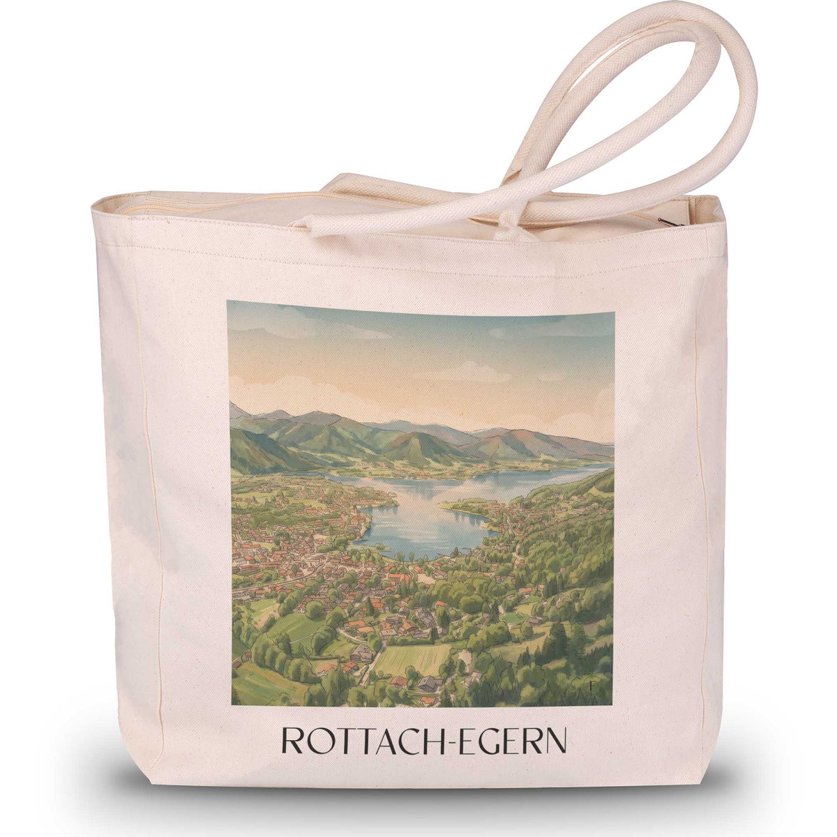 rottach-egern-tegernsee-deutschland-einkaufstasche-aquarell