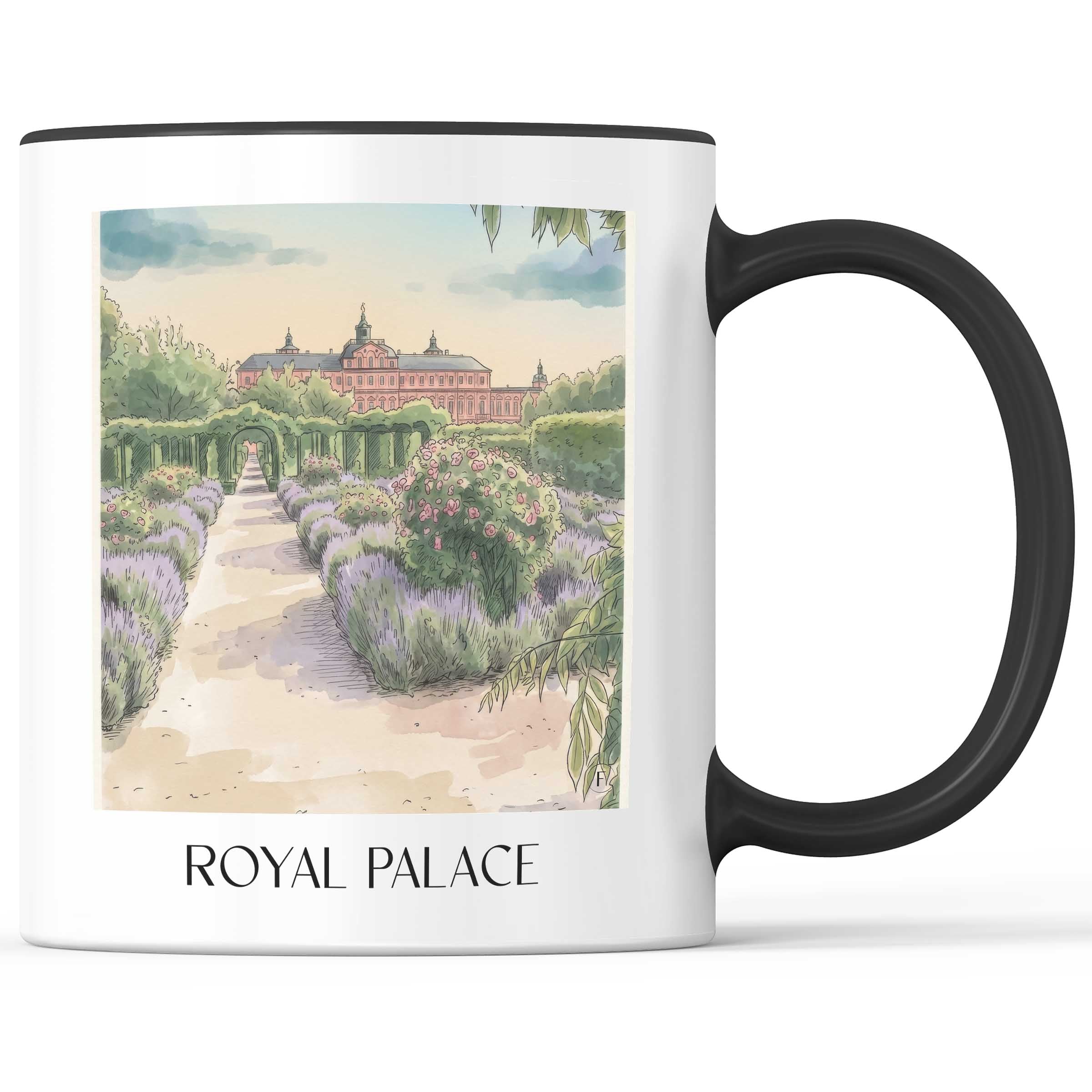 Rseidenzschloss Kaffeebecher - Rastatt - Deutschland Becher - Kaffeetasse im Aquarell Stil - favplace