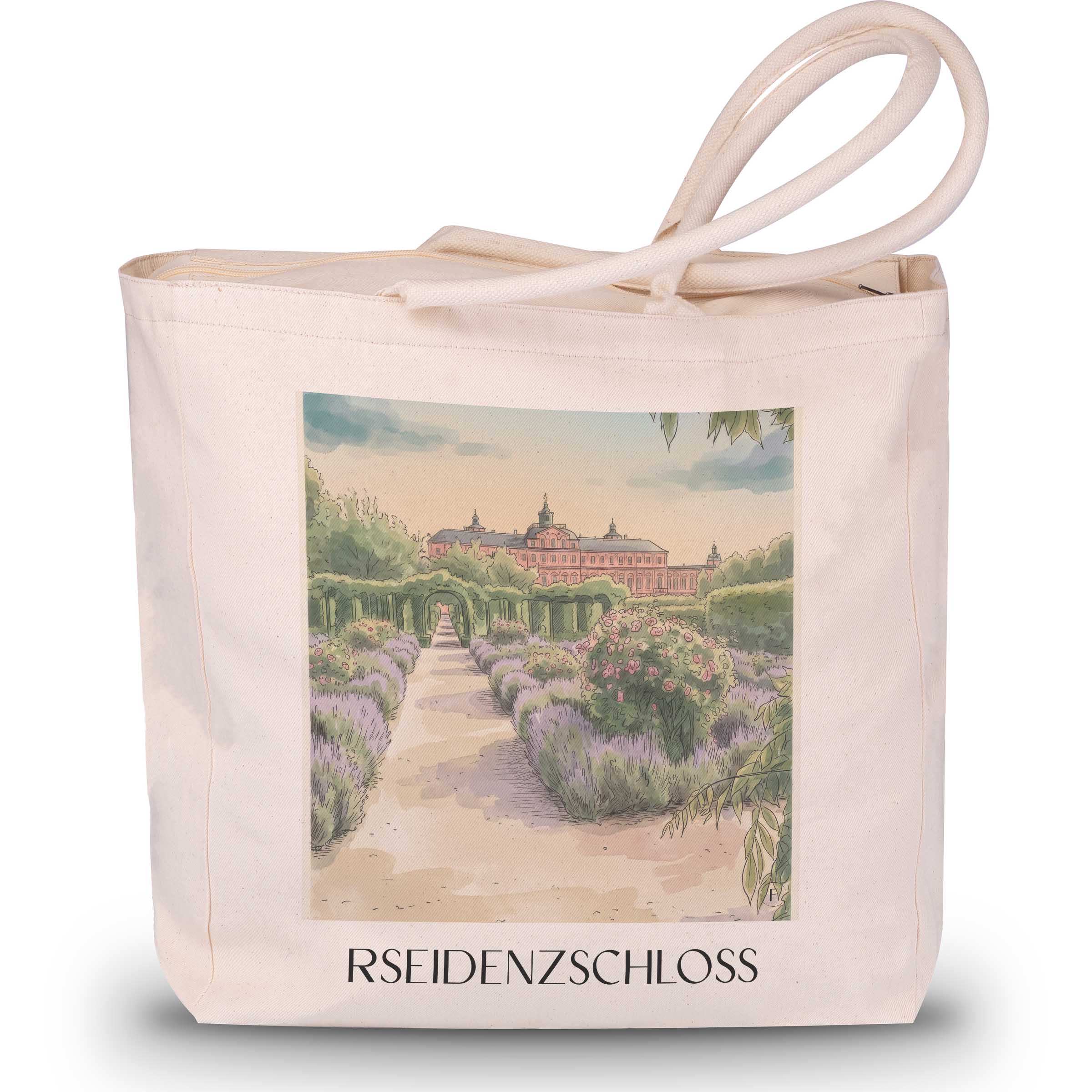 rseidenzschloss-rastatt-deutschland-einkaufstasche-aquarell