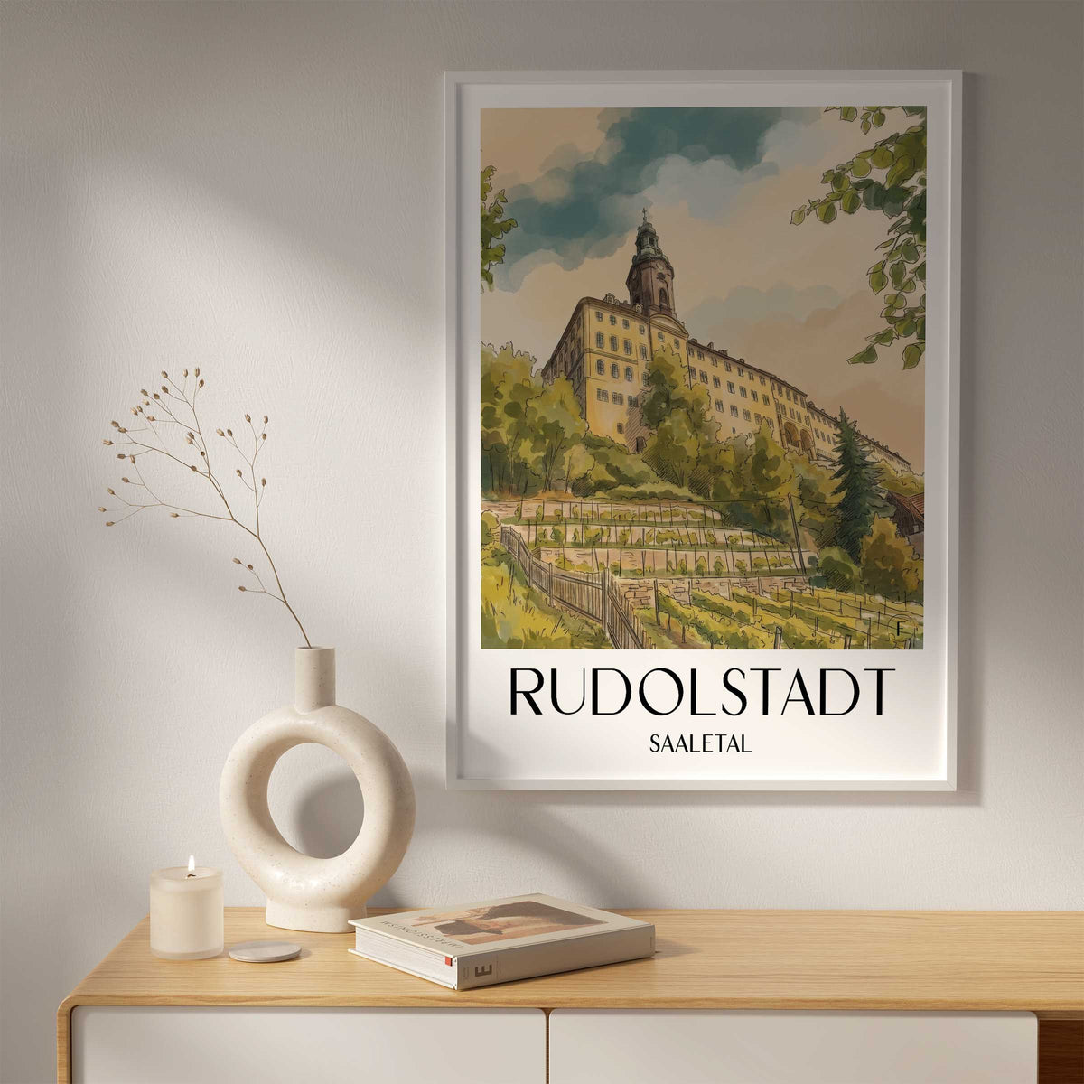 rudolstadt-saaletal-deutschland-poster-aquarell