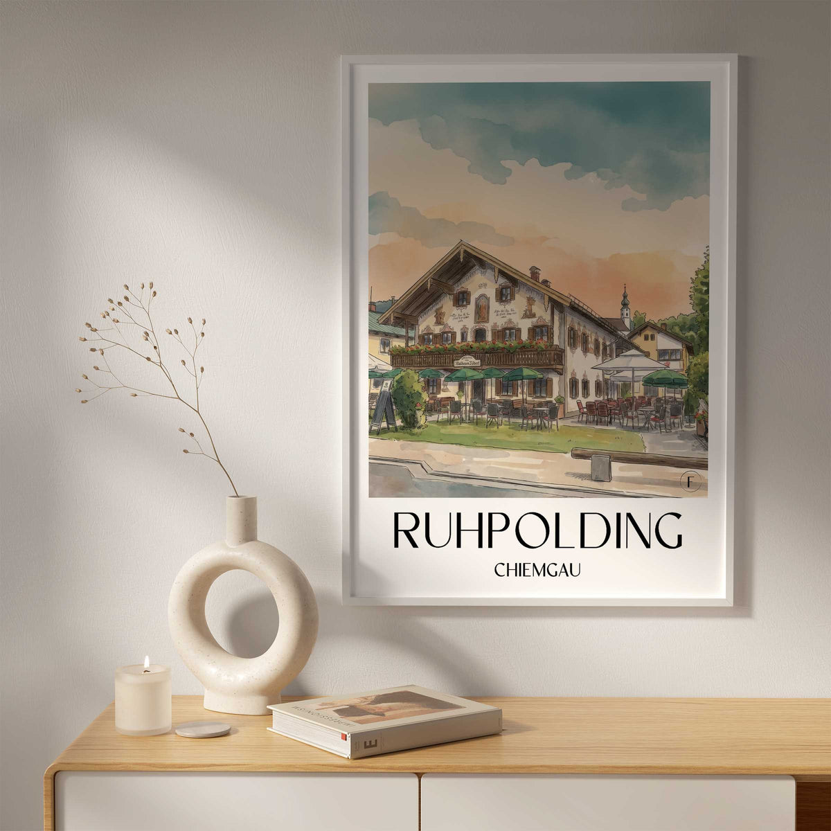 ruhpolding-chiemgau-deutschland-poster-aquarell