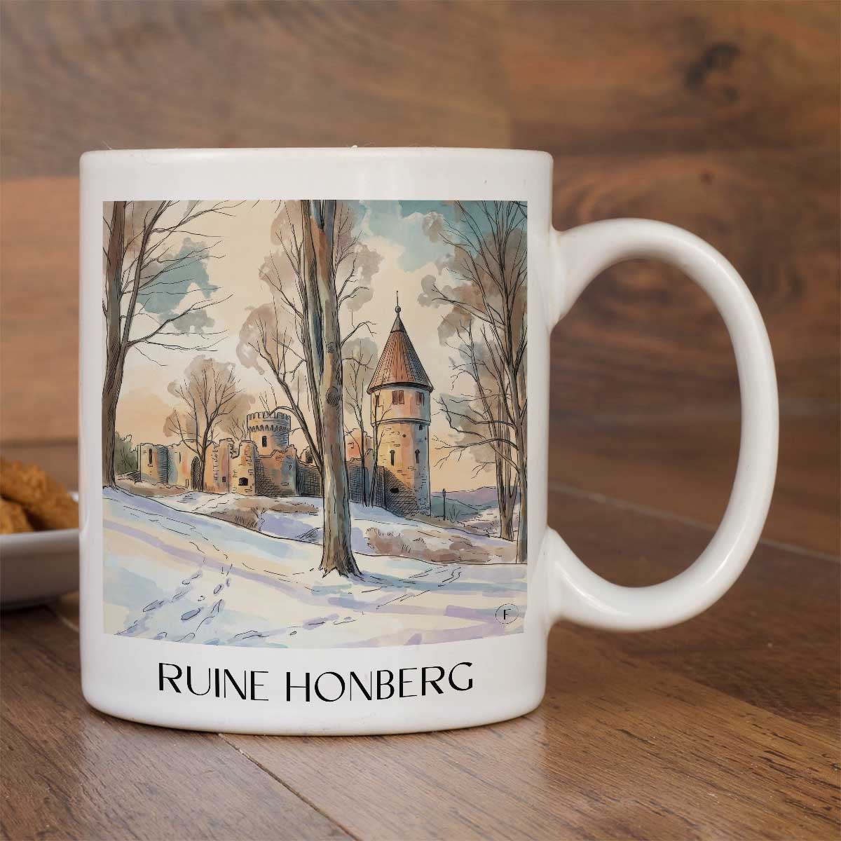 ruine-honberg-tuttlingen-deutschland-kaffeebecher-aquarell