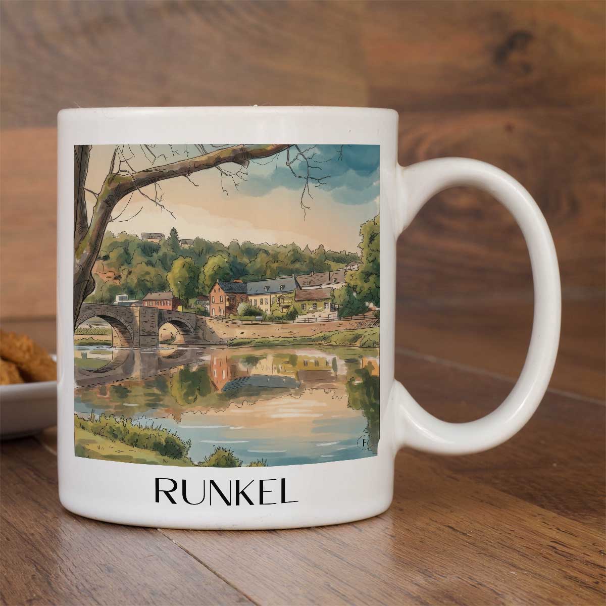 runkel-hessen-deutschland-kaffeebecher-aquarell