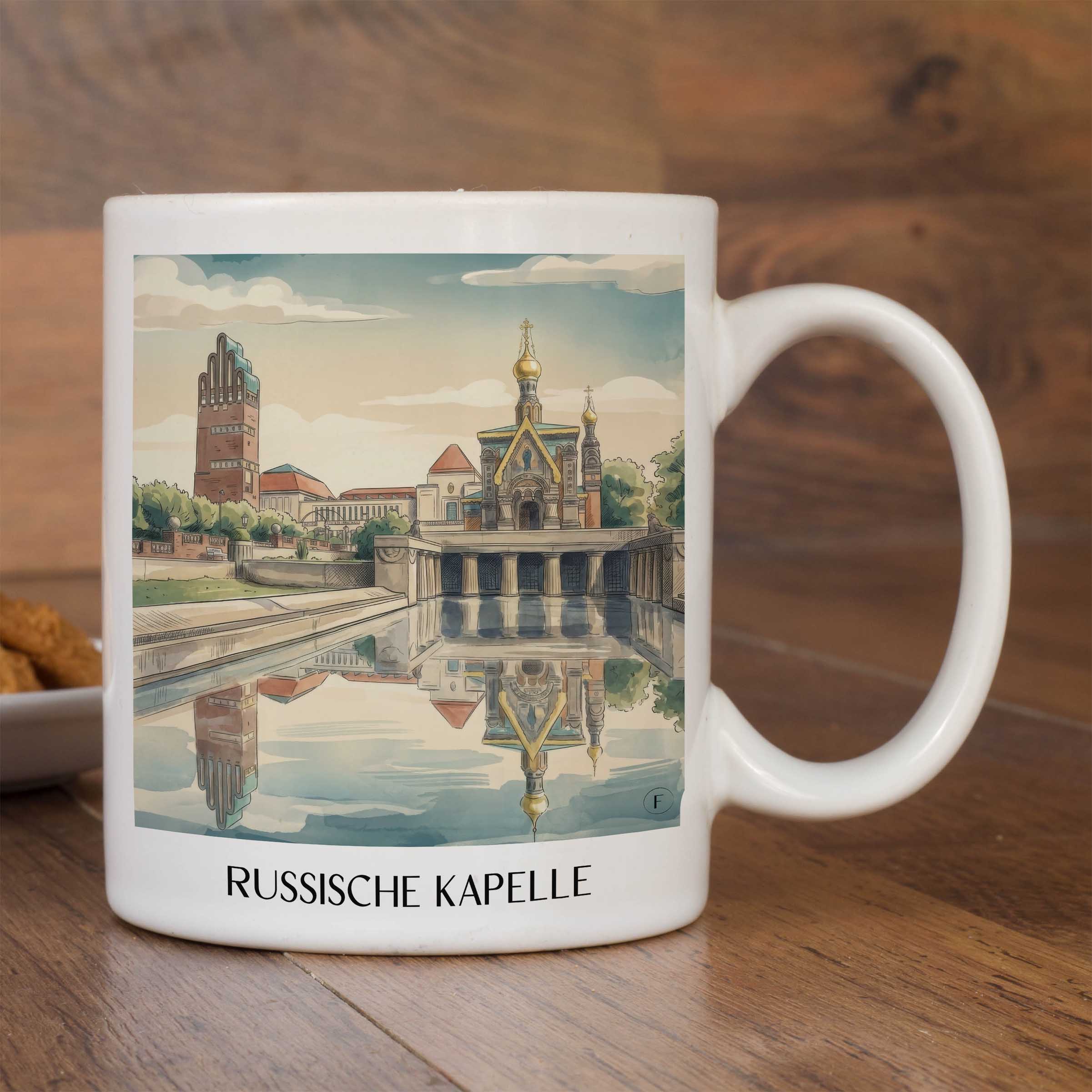 russische-kapelle-darmstadt-deutschland-kaffeebecher-aquarell
