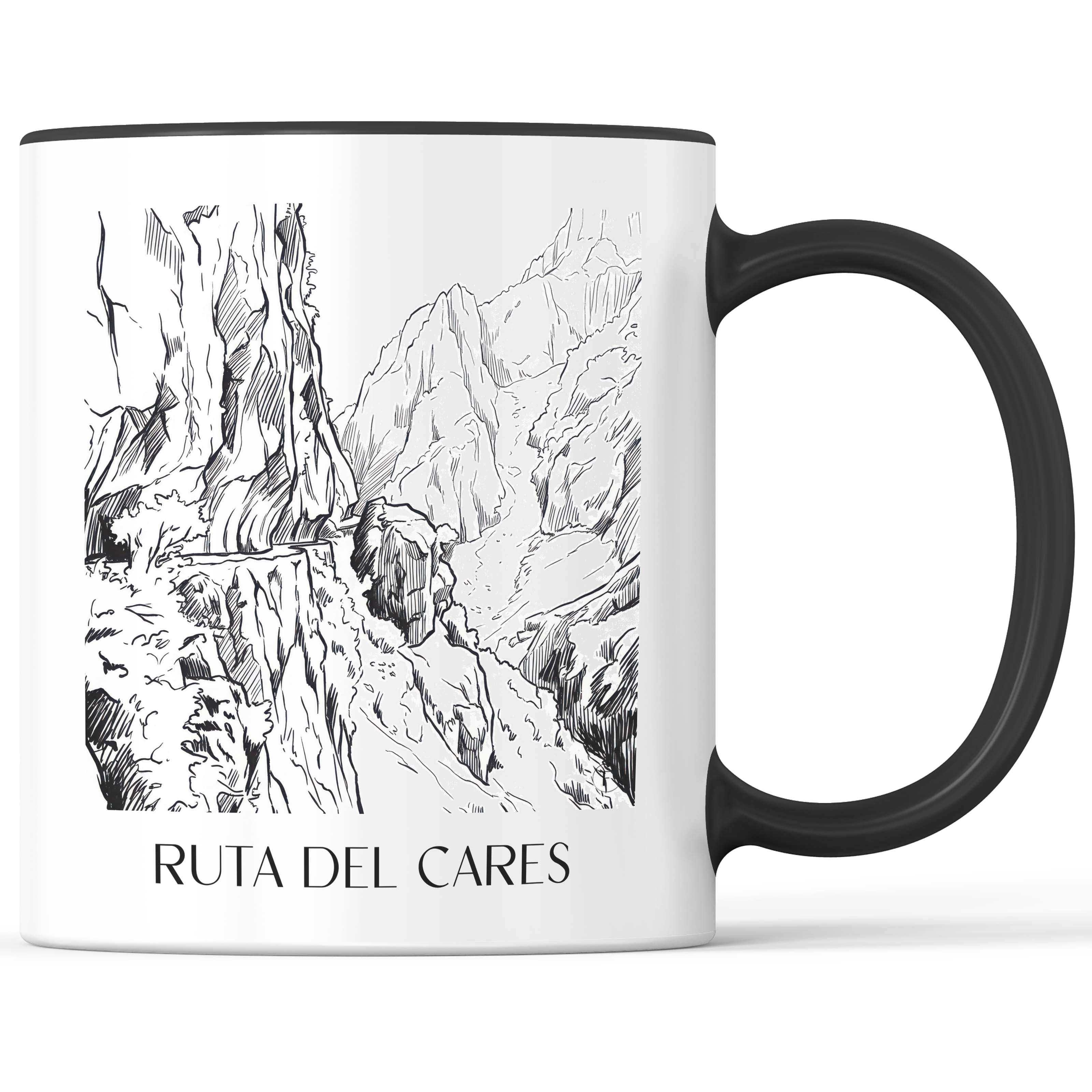 ruta-del-cares-spanien-spanien-kaffeebecher-skizze