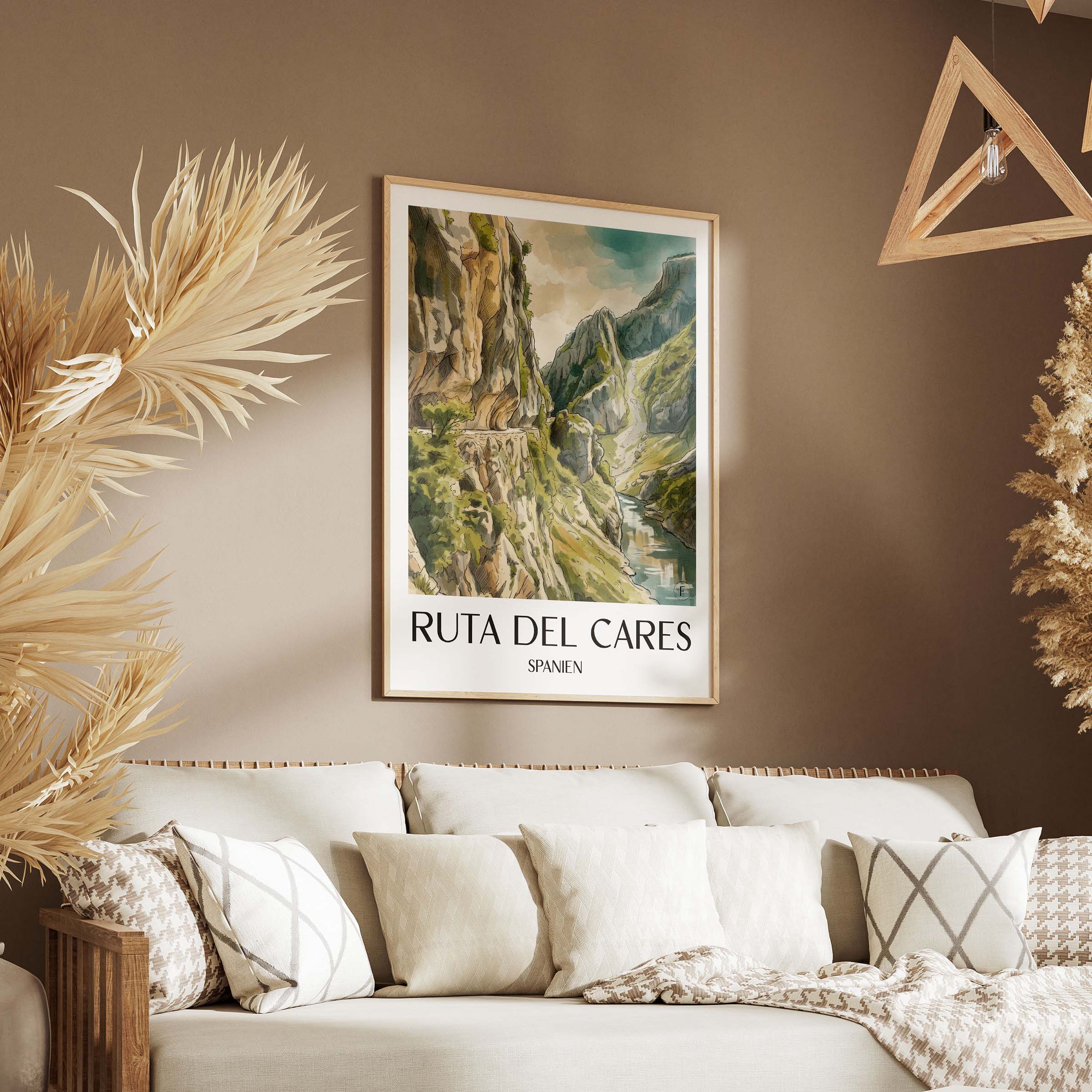 ruta-del-cares-spanien-spanien-poster-aquarell