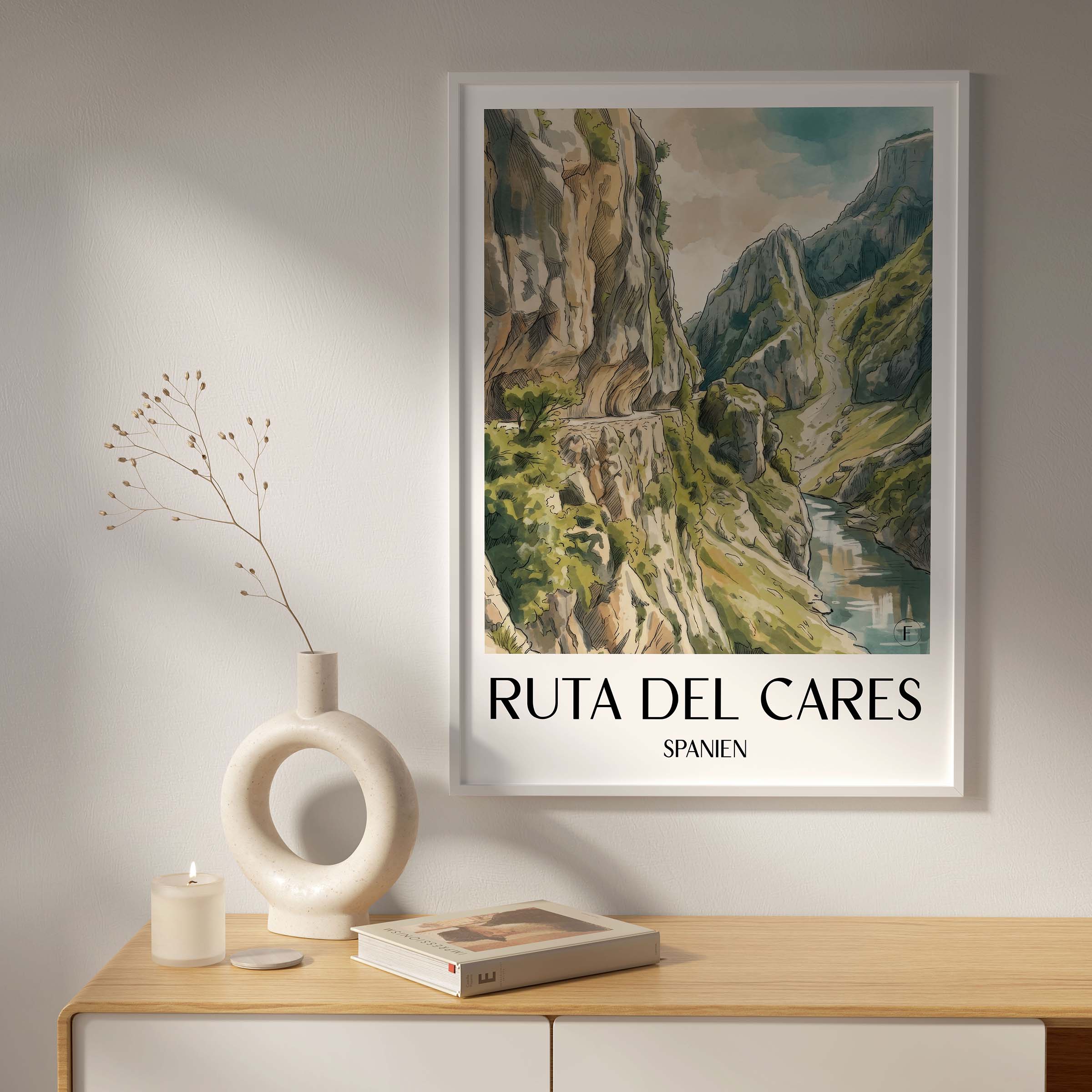 ruta-del-cares-spanien-spanien-poster-aquarell