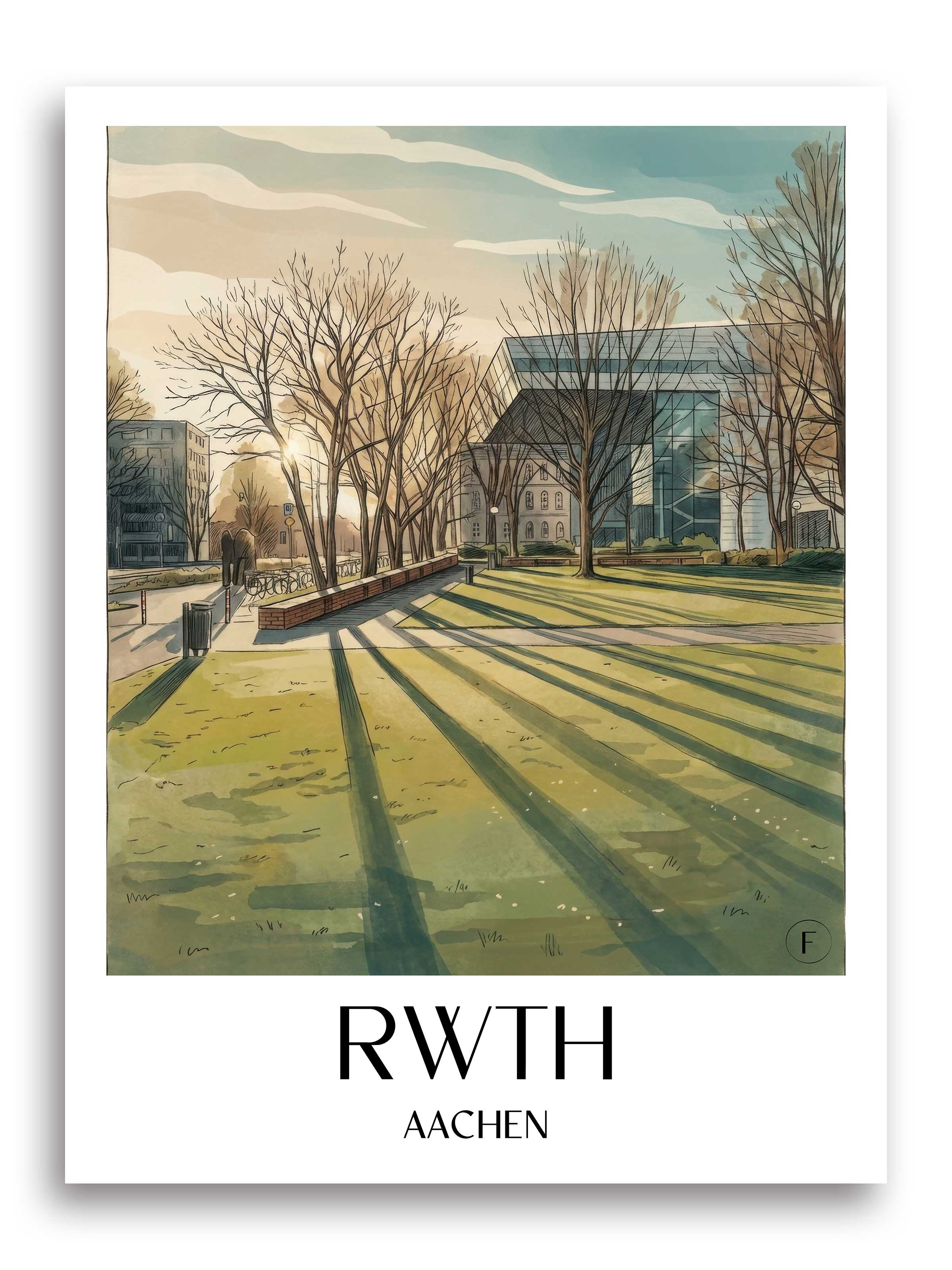 rwth-aachen-deutschland-poster-aquarell