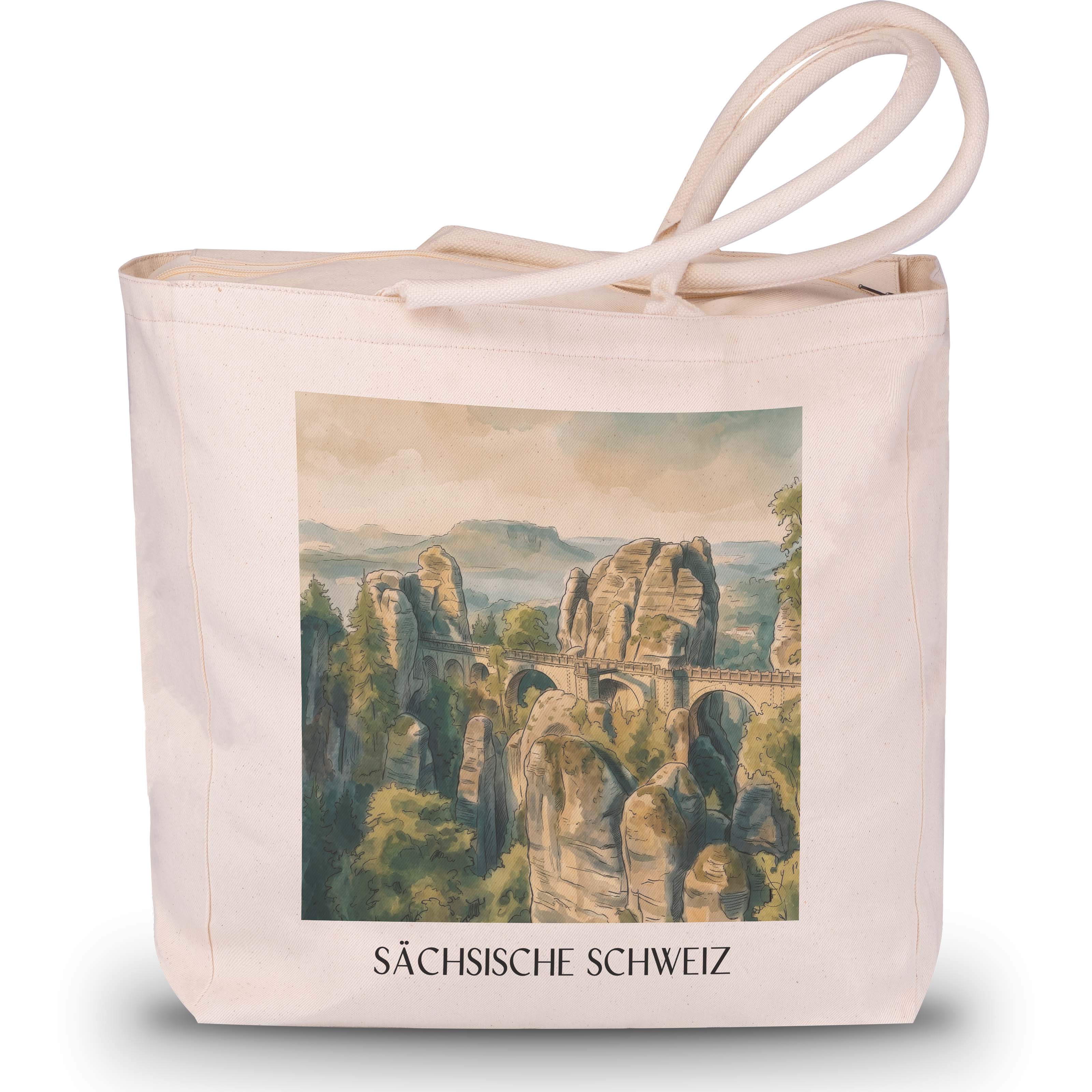 sächsische-schweiz-dresden-deutschland-einkaufstasche-aquarell