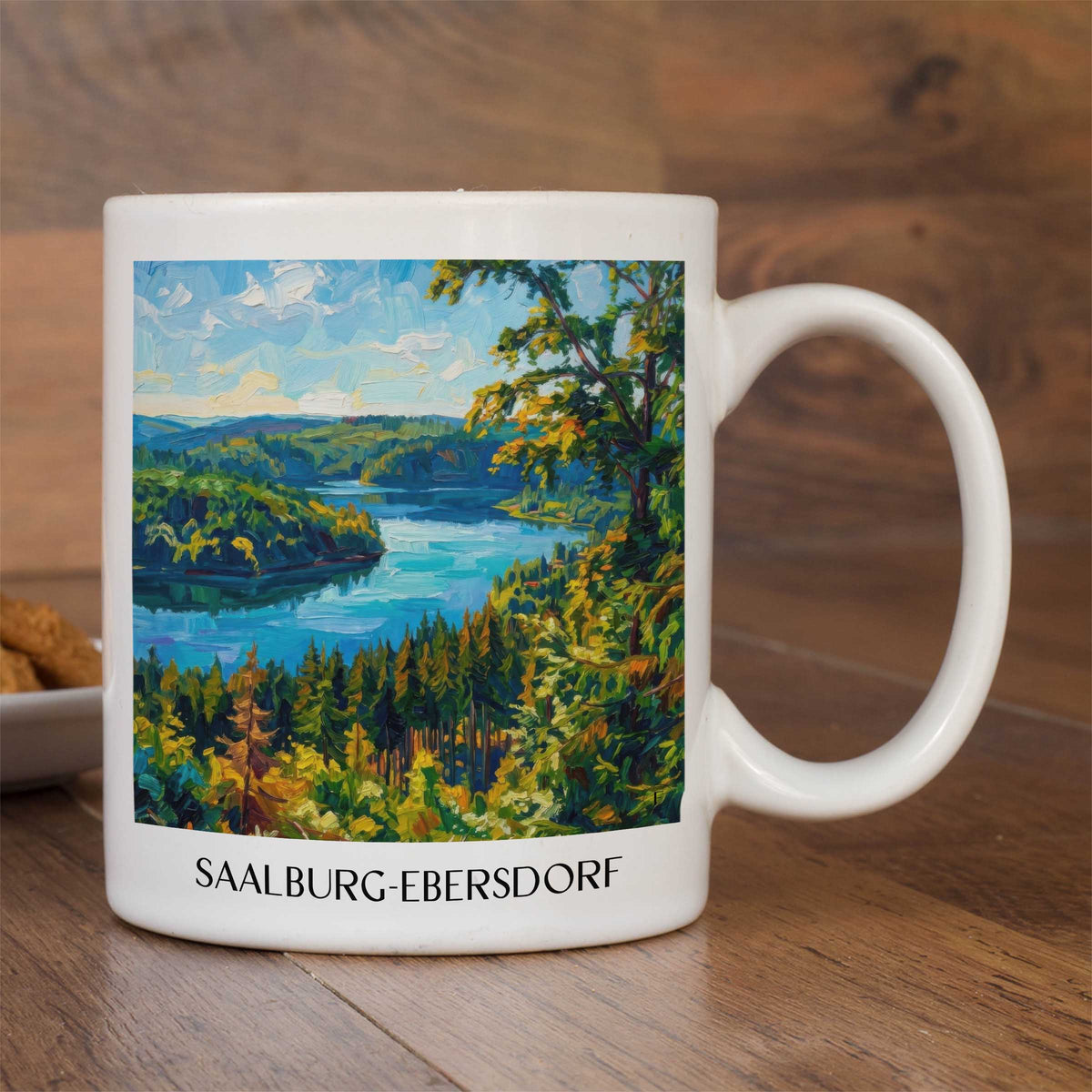 saalburg-ebersdorf-thüringer-schiefergebirge-deutschland-kaffeebecher-oil-painting-oelgemaelde