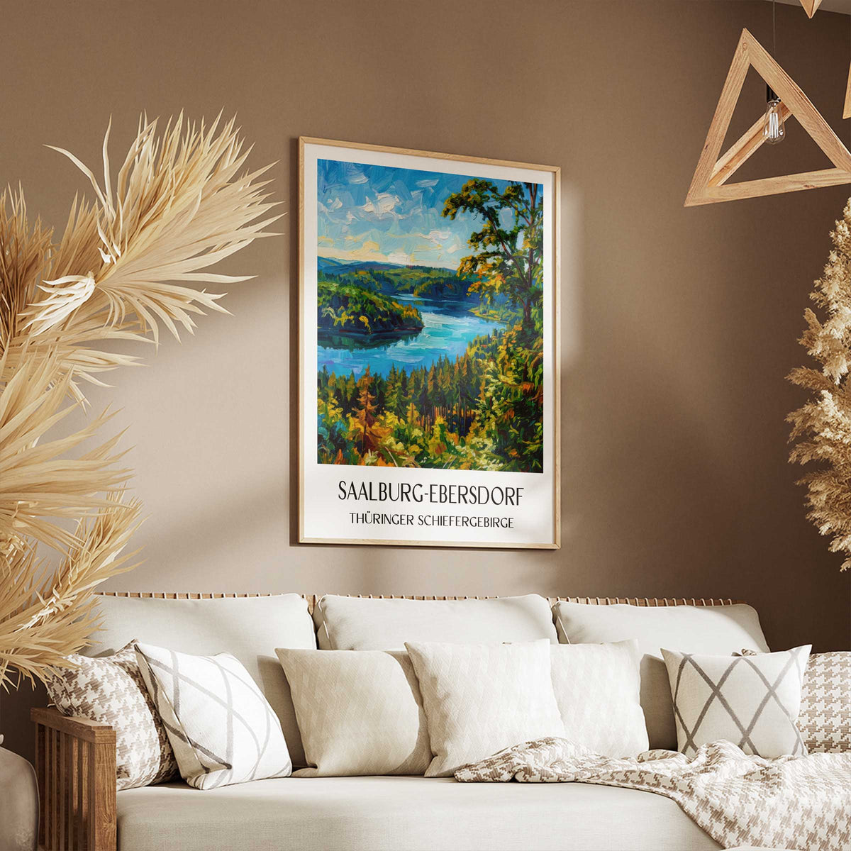 saalburg-ebersdorf-thüringer-schiefergebirge-deutschland-poster-oil-painting-oelgemaelde