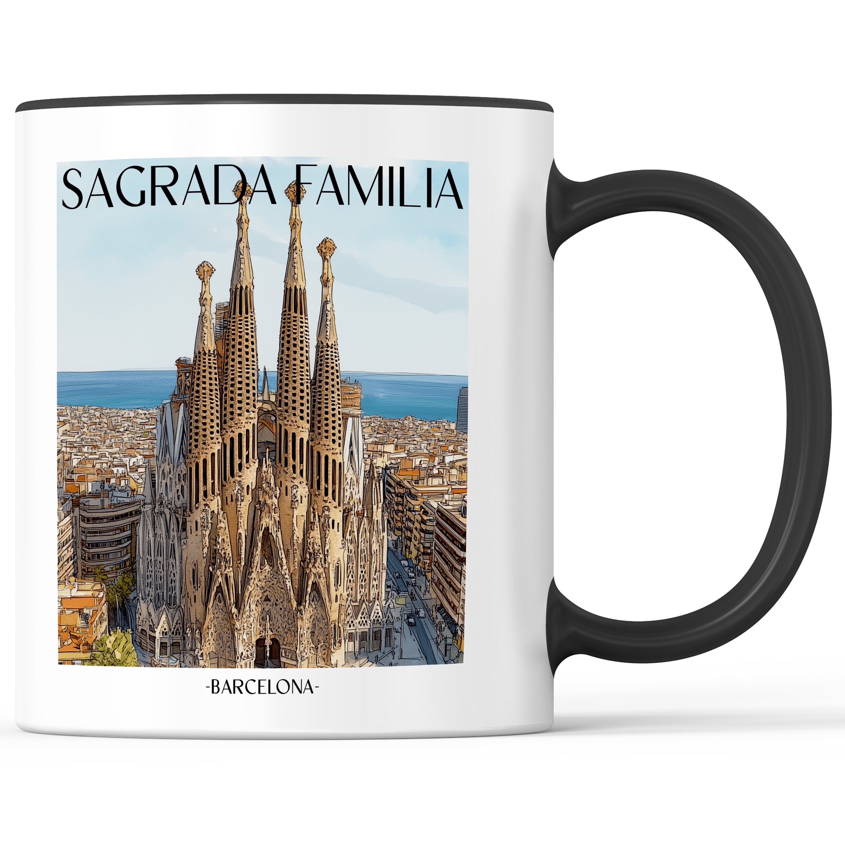 sagrada-familia-barcelona-spanien-einkaufstasche-aquarell