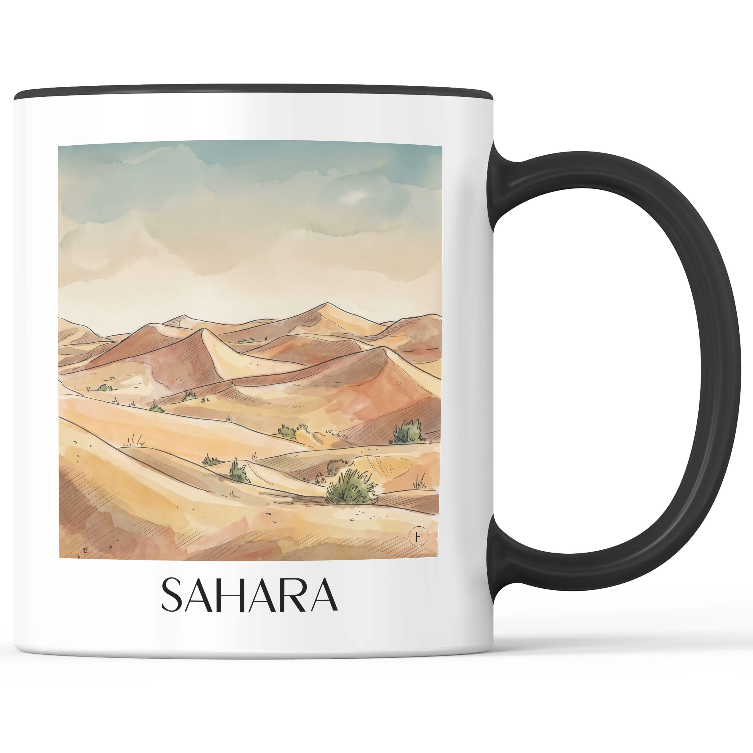 Sahara Becher - Kaffeetasse im Aquarell Stil - favplace